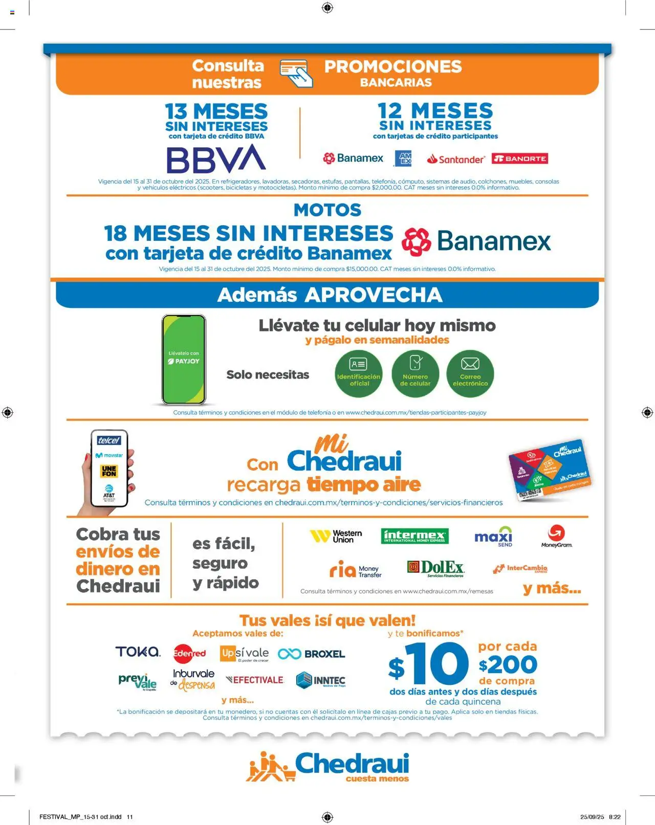 Nuevas ofertas de Chedraui válidas en toda la República Mexicana desde el 15.10.2025. ¡Encuentra las mejores ofertas en Chedraui - Folleto Nuestras marcas propias ! | Página: 11 | Productos: Despensa, Té