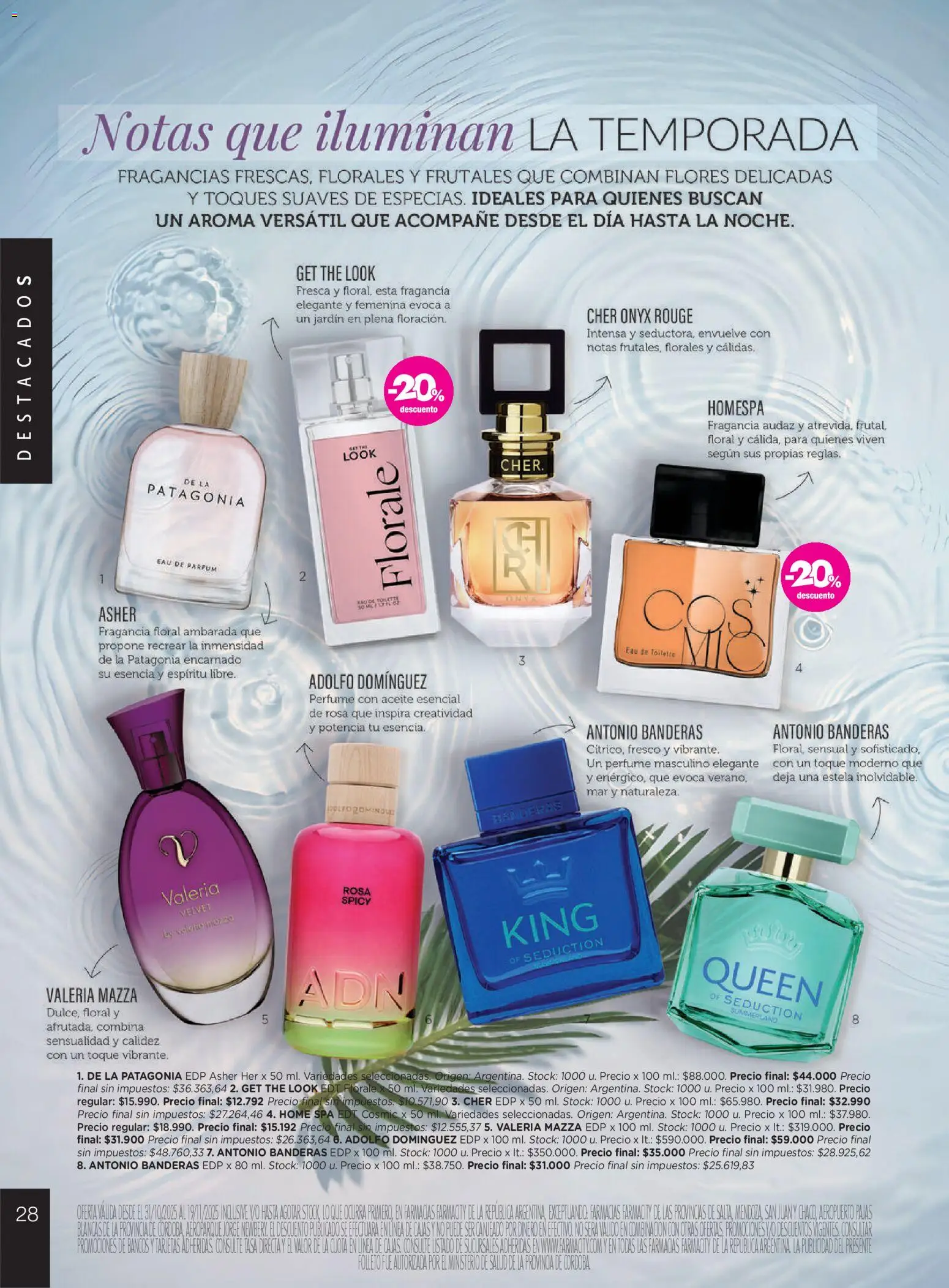 Farmacity catálogo │ válido desde el 30.10.2025 | Página: 28 | Productos: Perfume, Fragancia, Eau de toilette, Aceite