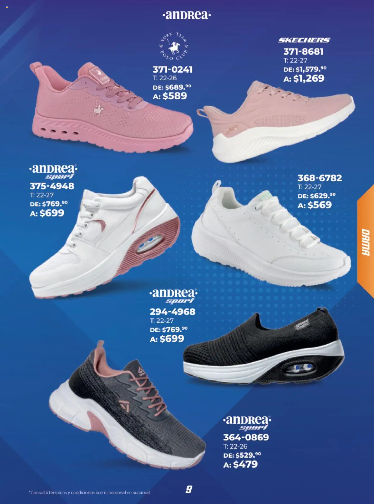 Nuevas ofertas de Andrea válidas en toda la República Mexicana desde el 21.09.2025. ¡Encuentra las mejores ofertas en Andrea - Catálogo Eleva tu estilo deportivo ! | Página: 9