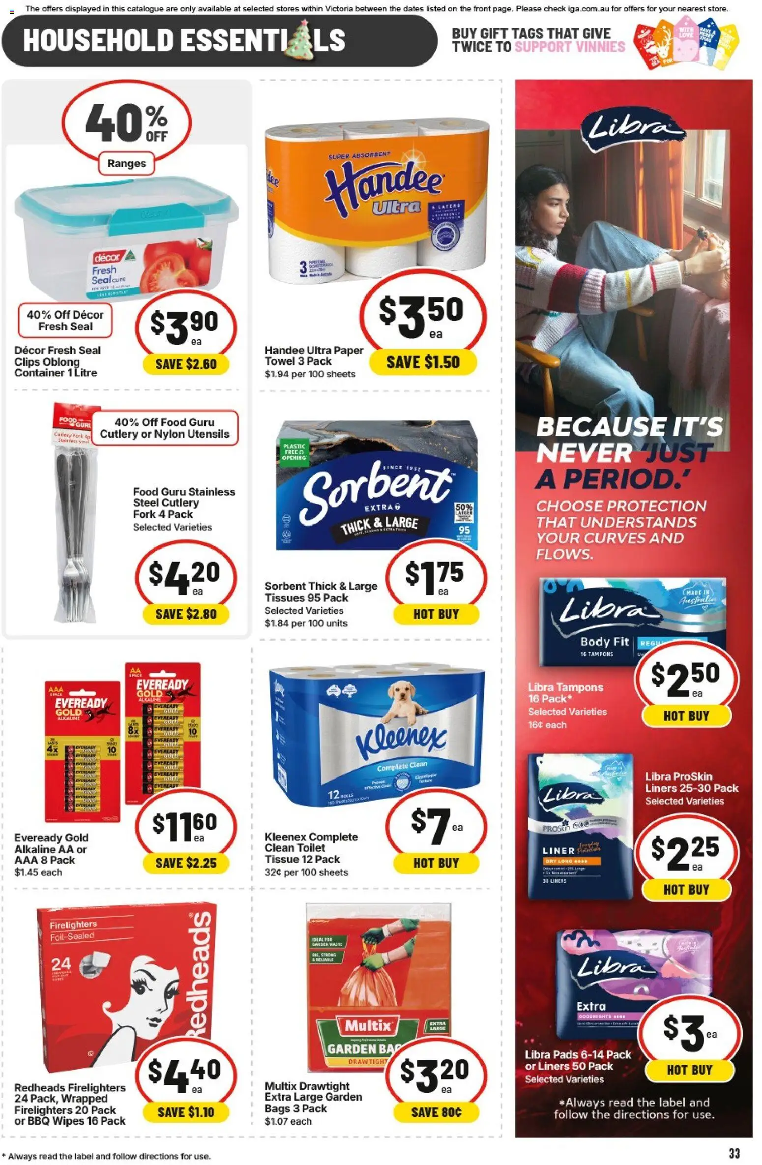 IGA catalogue - valid from 12.11.2025 | Page: 33 | Products: Shampoo, Conditioner, Antiperspirant, Tablets