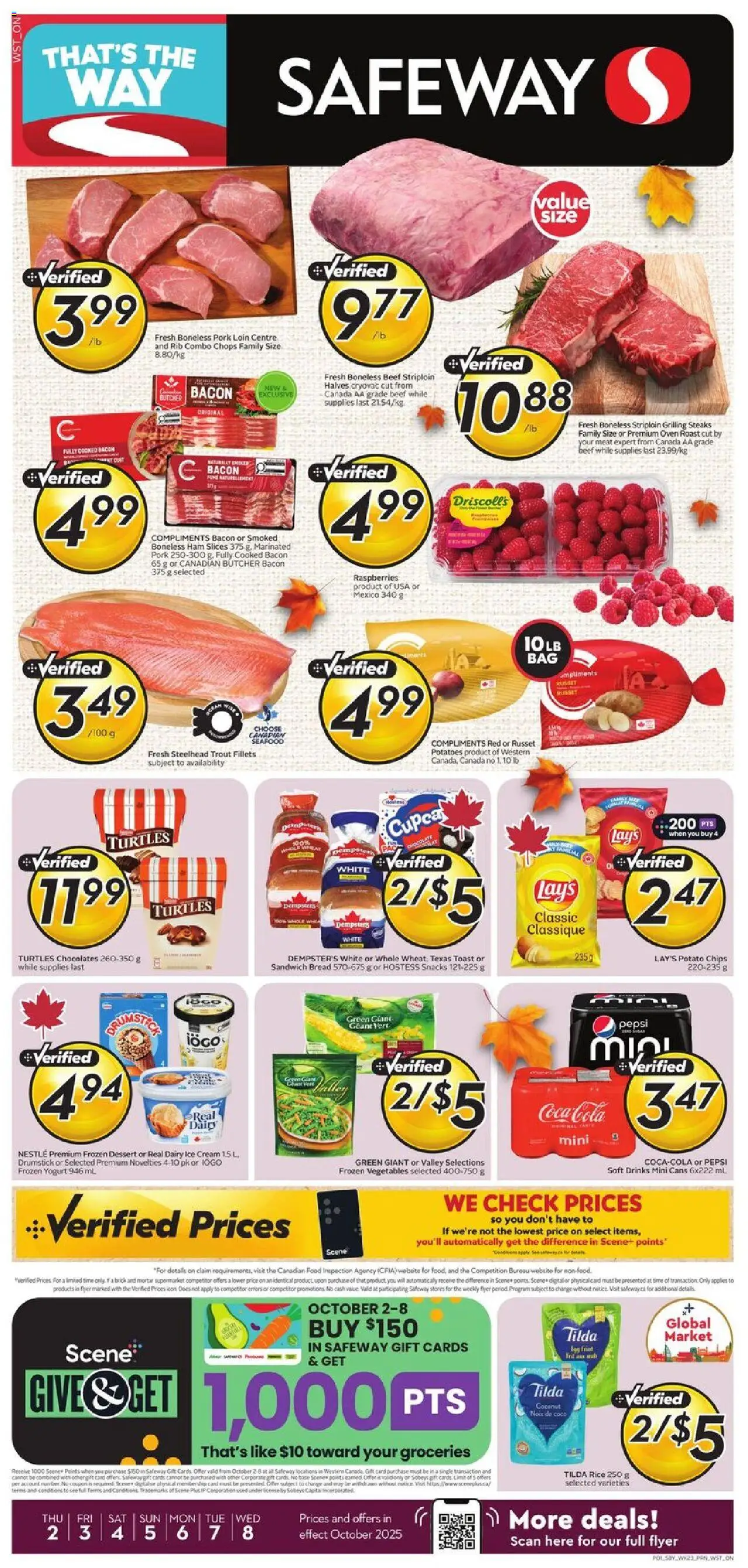 Safeway flyer valid from 02.10.2025 | Page: 1