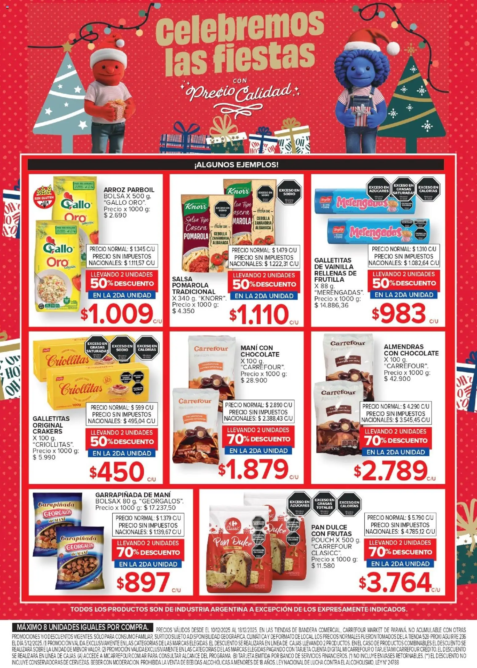 Carrefour Market - Market Paraná  │ válido desde el 10.12.2025 | Página: 2 | Productos: Almendras, Cebolla, Arroz, Zanahoria