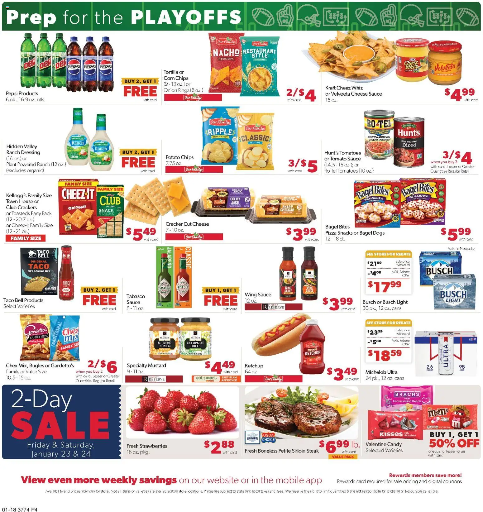 Family Fare Weekly Ad - valid from 18.01.2026 | Page: 4 | Products: Corn, Pizza, Chips, Lime