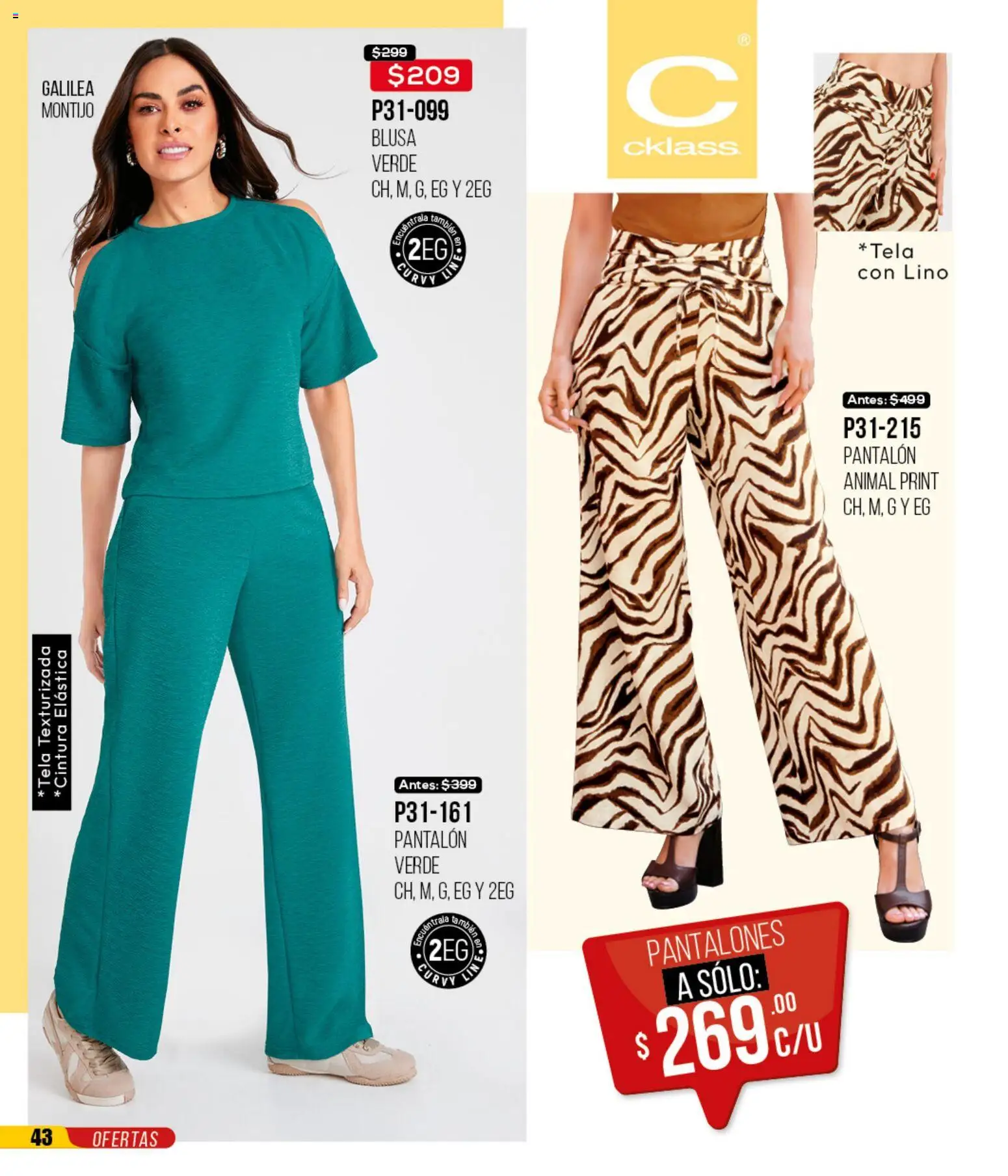 Nuevas ofertas de Cklass válidas en toda la República Mexicana desde el 12.01.2026. ¡Encuentra las mejores ofertas en Cklass catálogo Mega Ofertas Calzado! | Página: 353 | Productos: Blusa, Pantalones