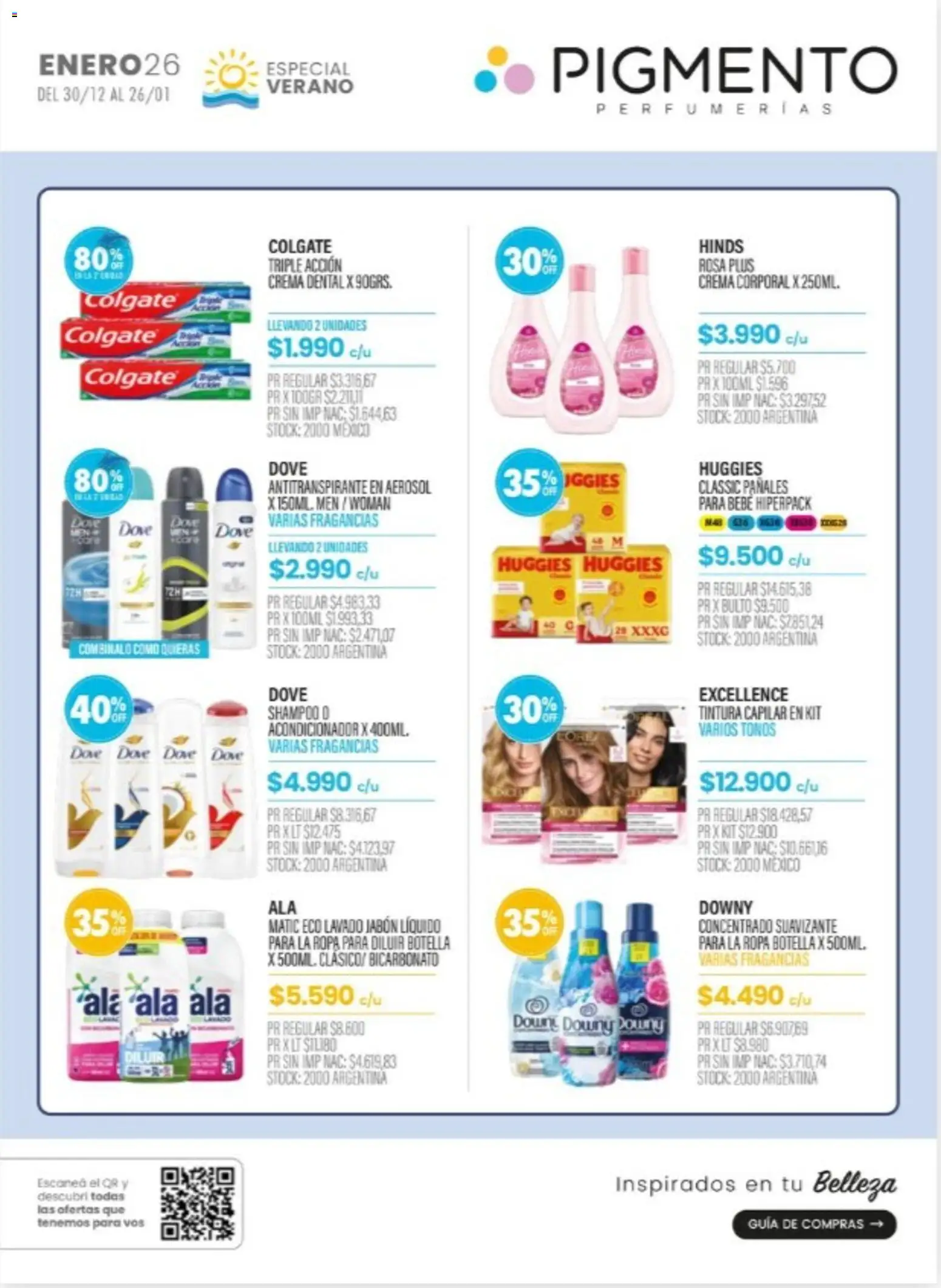 Pigmento catálogo │ válido desde el 30.12.2025 | Página: 1 | Productos: Botella, Jabón, Ropa, Suavizante