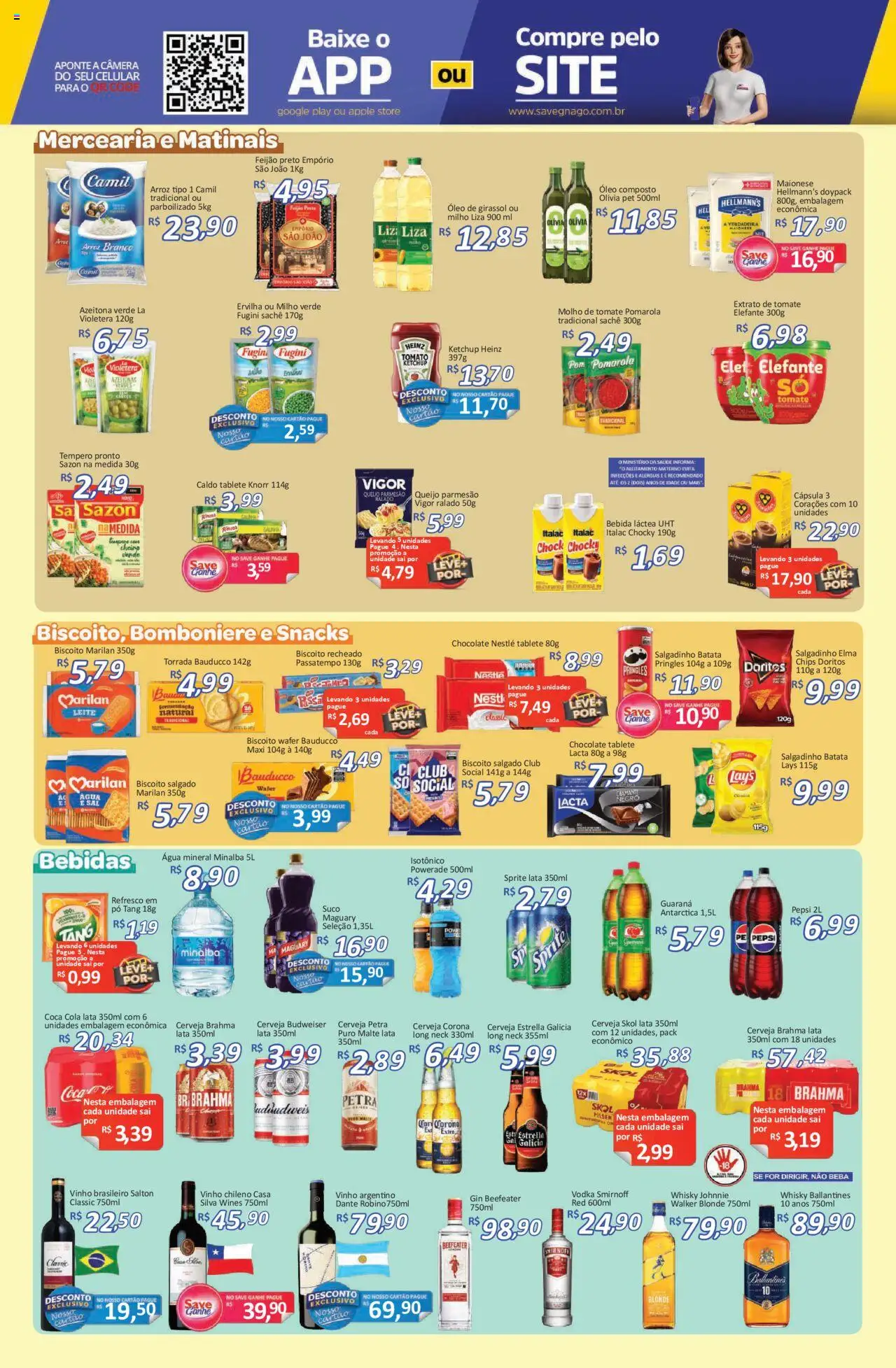 Savegnago Folheto - válido de 12.06.2025 | Página: 3 | Produtos: Feijão, Refresco, Óleo, Chocolate