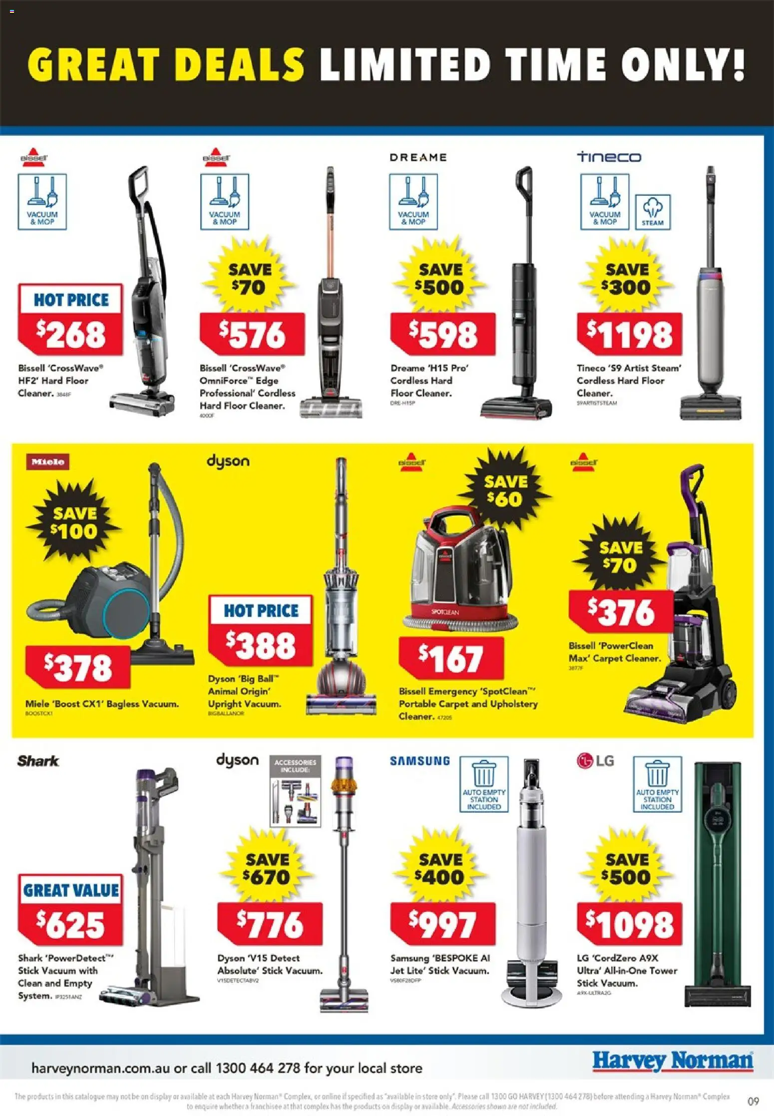 Harvey Norman catalogue - valid from 24.12.2025 | Page: 9 | Products: Carpet, Mop, Accessories, Portable