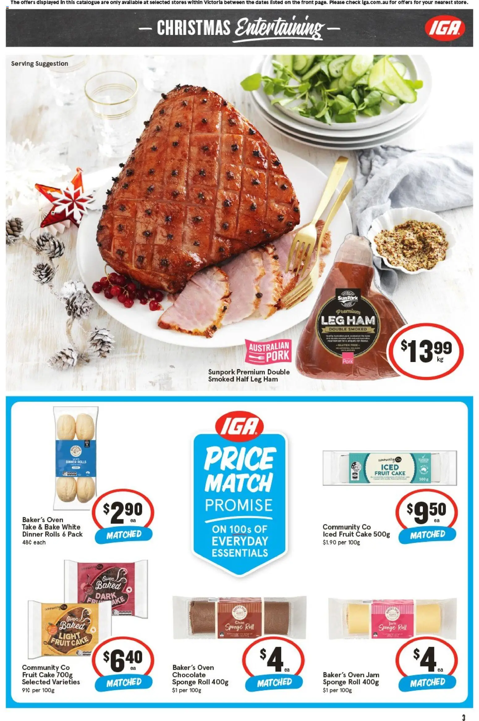 IGA catalogue - valid from 05.11.2025 | Page: 3 | Products: Light, Chocolate, Ham, Pork