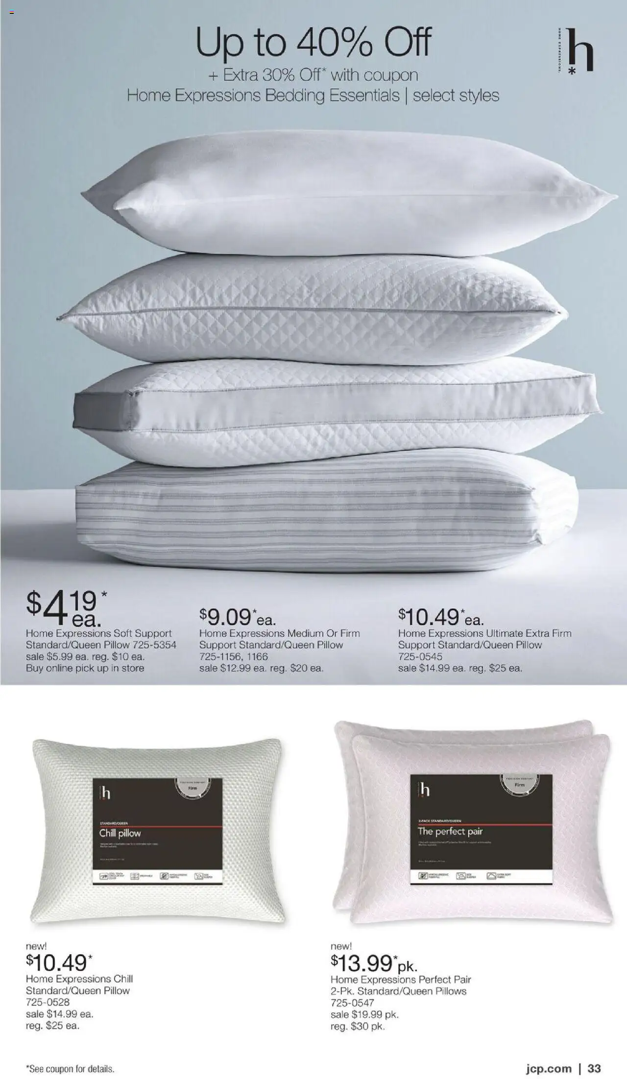 JCPenney Semi-Annual Home Sale - valid from 06.10.2025 | Page: 32 | Products: Pillow