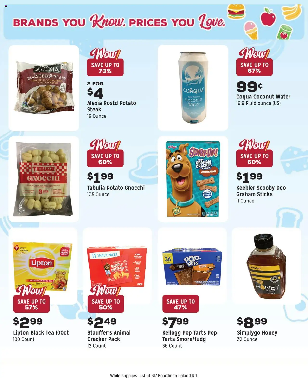 Grocery Outlet Weekly - OH - valid from 13.08.2025 | Page: 8 | Products: Chocolate, Tea, Potatoes, Water