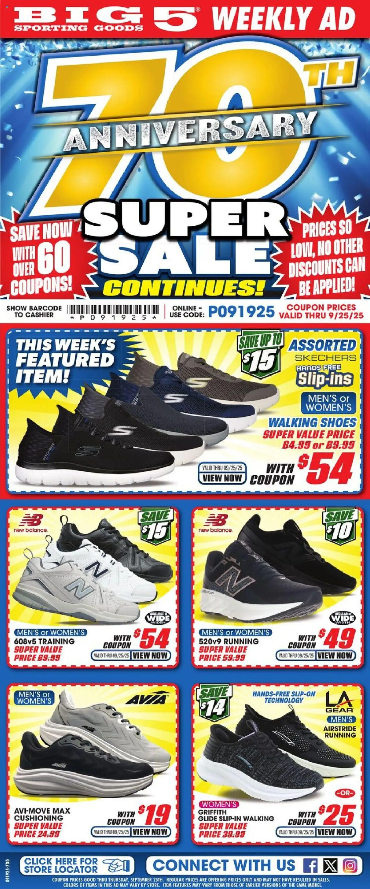 Big 5 Sporting Goods Weekly Ad - valid from 19.09.2025 | Page: 1