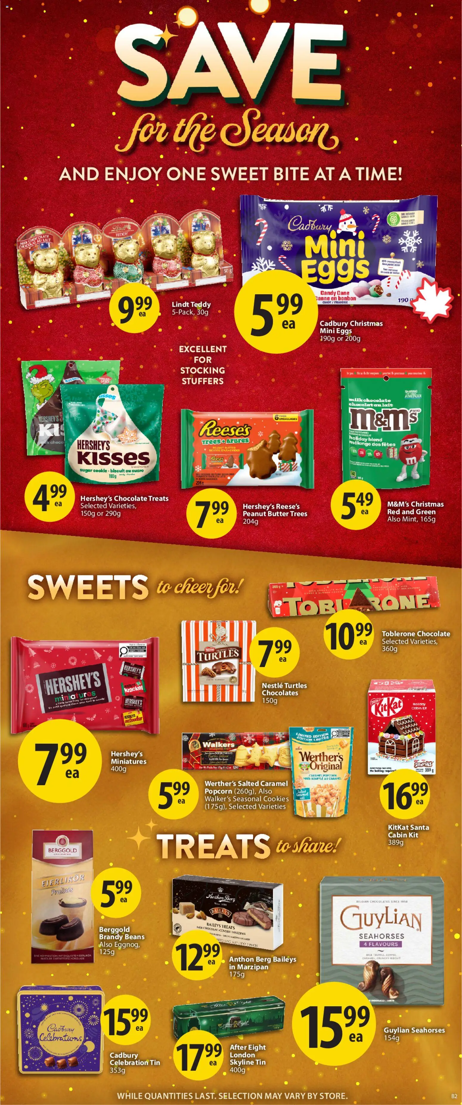 Save on foods flyer valid from 04.12.2025 | Page: 22 | Products: Cookies, Butter, Eggs, Chocolate