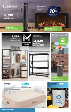 Vista previa de Sam's Club catálogo Frontera, nuevo folleto de la tienda, válido en México a partir del 20.11.2025 | Página: 20 | Productos: Organizador, Colchón, Polvo, Calefactor