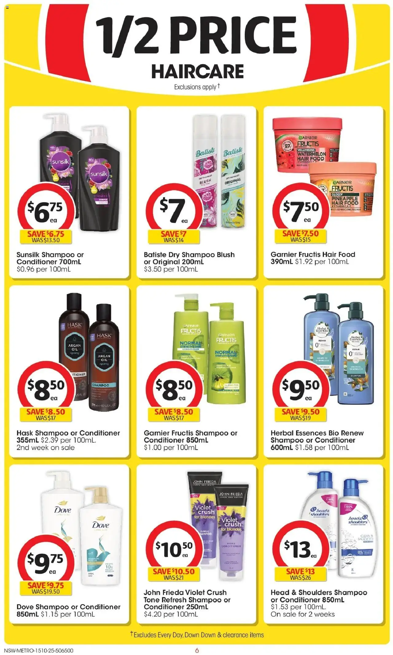 Coles catalogue - valid from 15.10.2025 | Page: 6 | Products: Formal, Conditioner, Watermelon, Herbal