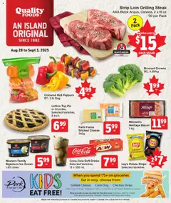 Preview of Quality Foods weekly flyer / circulaire from shop Quality Foods valid from 28.08.2025