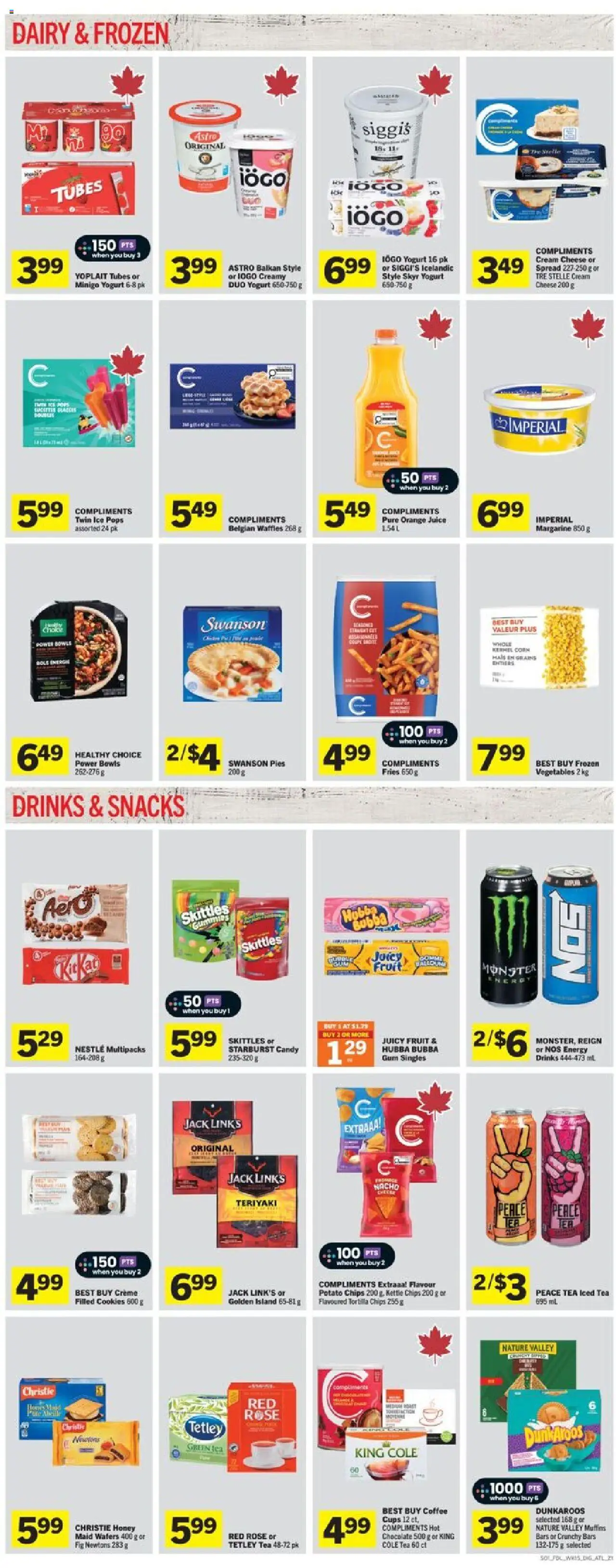 Foodland flyer valid from 07.08.2025 | Page: 5 | Products: Tea, Cookies, Coffee, Juice