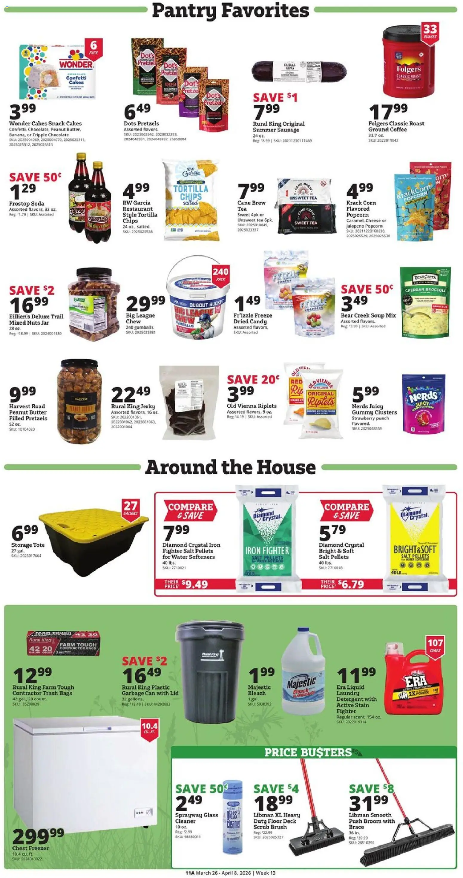 Rural King Weekly Ad - valid from 26.03.2026 | Page: 11 | Products: Brush, Chocolate, Tea, Nuts