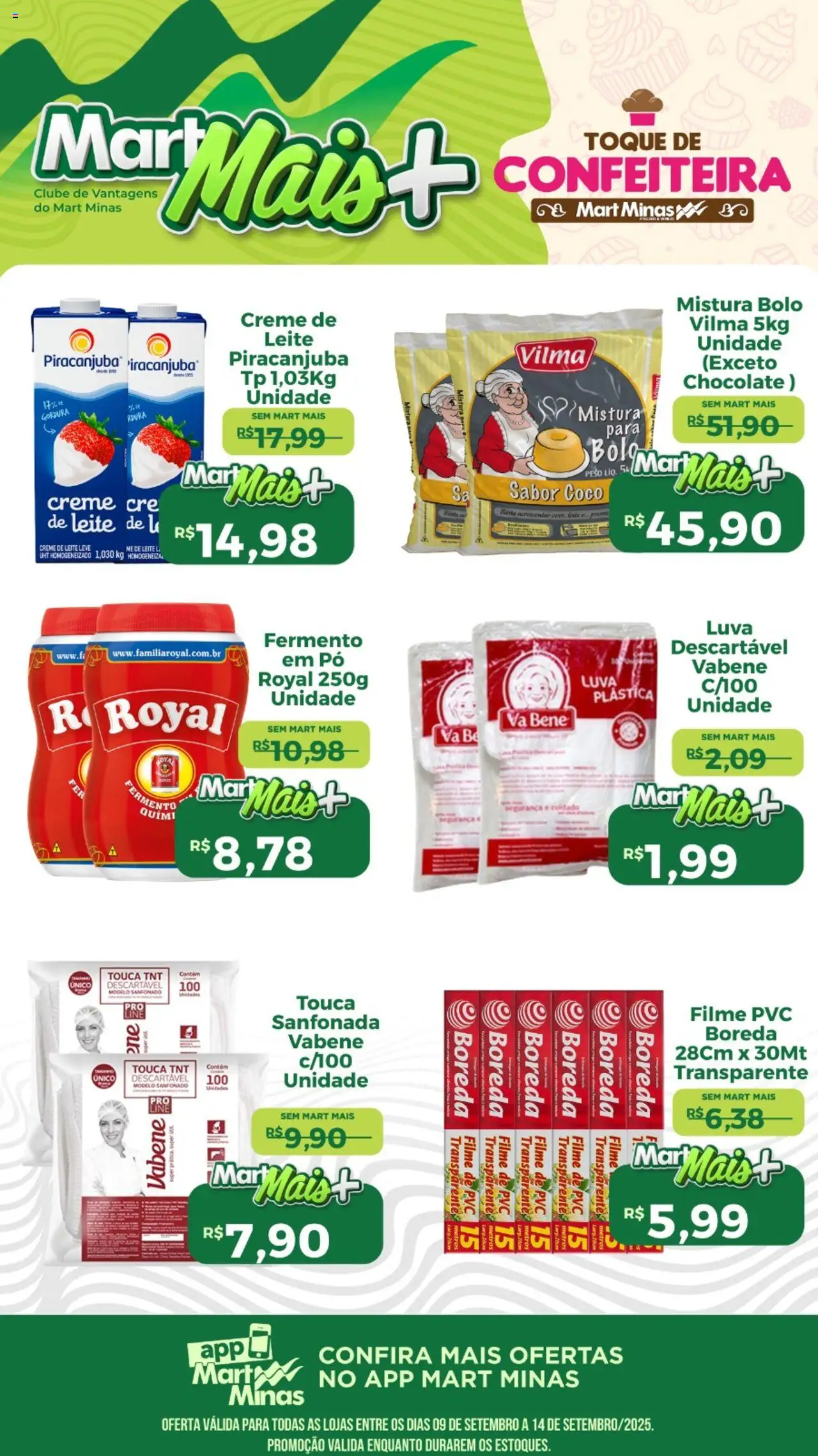 Mart Minas Folheto - válido de 09.09.2025 | Página: 2 | Produtos: Touca, Pó, Chocolate, Creme