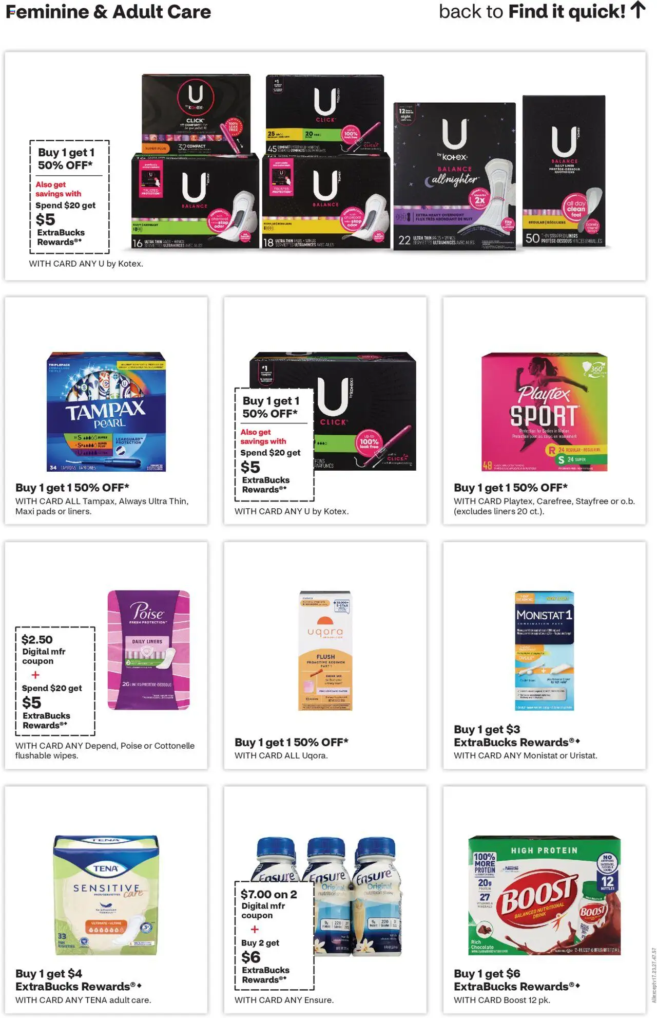 CVS Pharmacy Weekly Ad - AZ - valid from 07.09.2025 | Page: 9 | Products: Chocolate, Pads, Tampons
