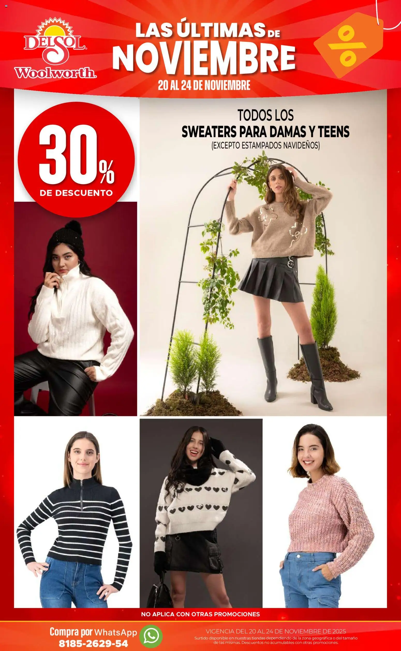 Nuevas ofertas de Del Sol y Woolworth válidas en toda la República Mexicana desde el 20.11.2025. ¡Encuentra las mejores ofertas en Del Sol y Woolworth Buen Fin ! | Página: 2