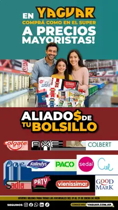 Vista previa Yaguar - Aliados de tu bolsillo válido desde el 01.01.2026