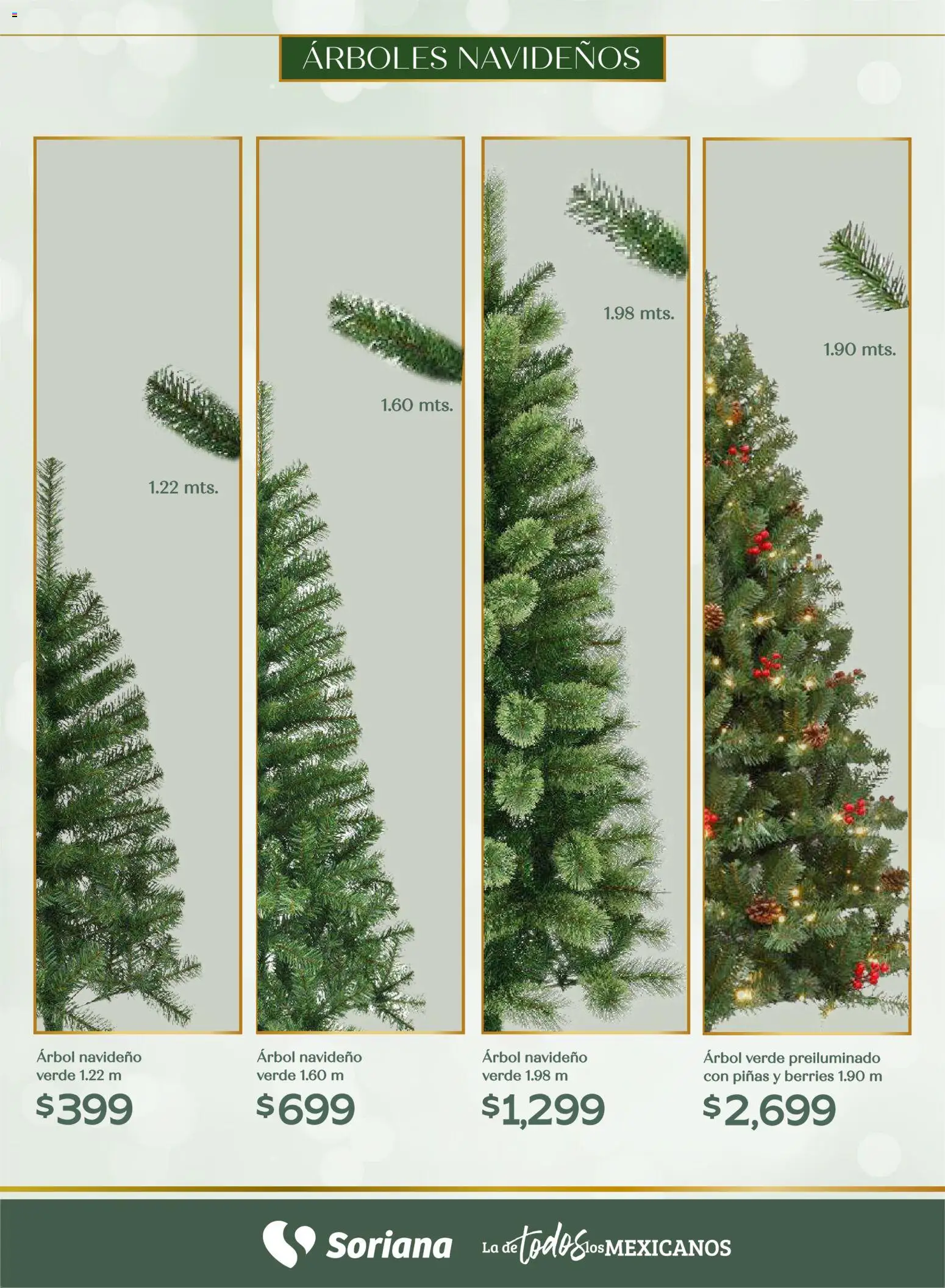 Nuevas ofertas de Soriana válidas en toda la República Mexicana desde el 25.09.2025. ¡Encuentra las mejores ofertas en Soriana - Decoración Navideña Híper Nacional! | Página: 46