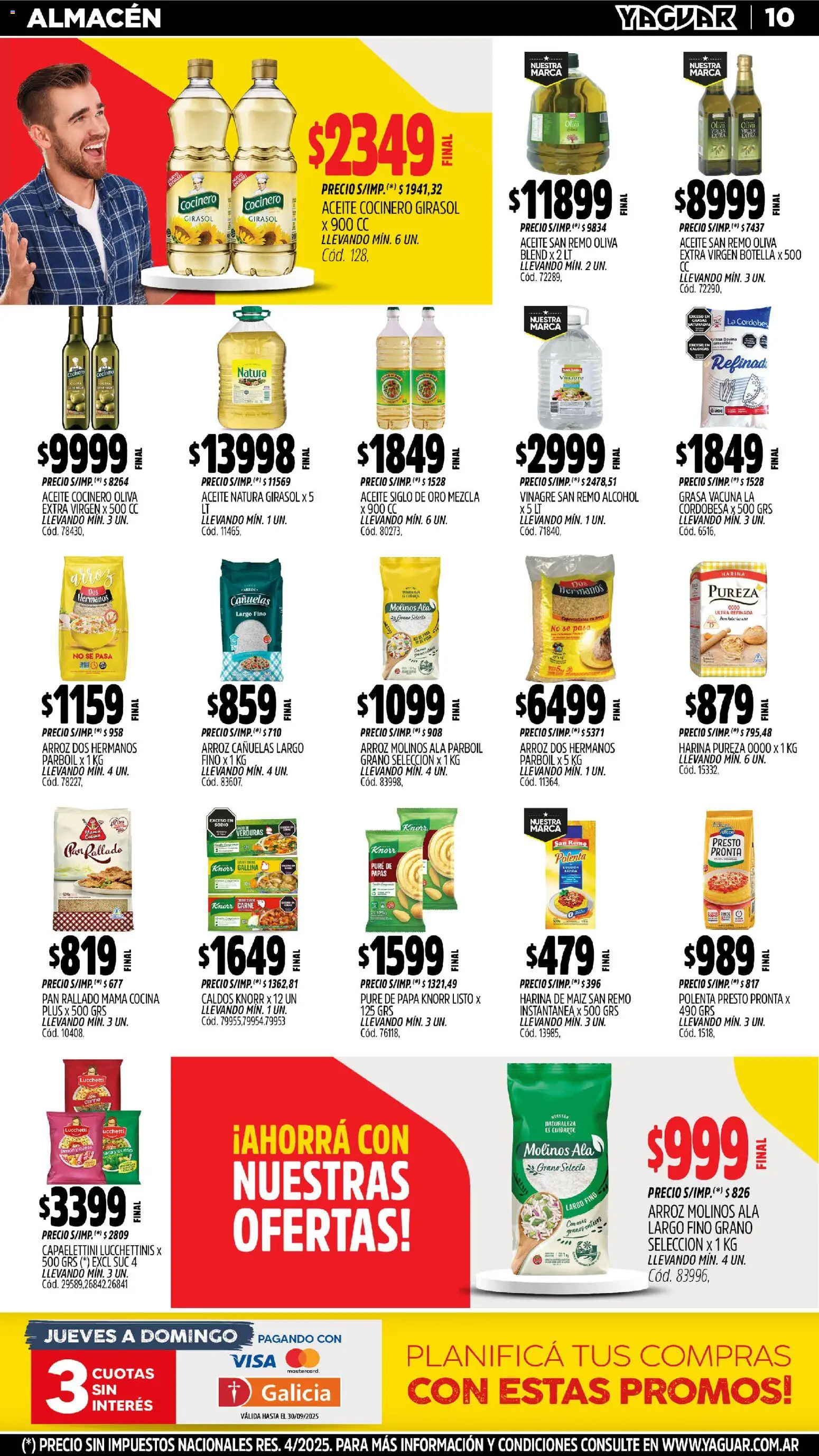 Yaguar - Córdoba │ válido desde el 27.10.2025 | Página: 10 | Productos: Maiz, Polenta, Pan, Pan rallado