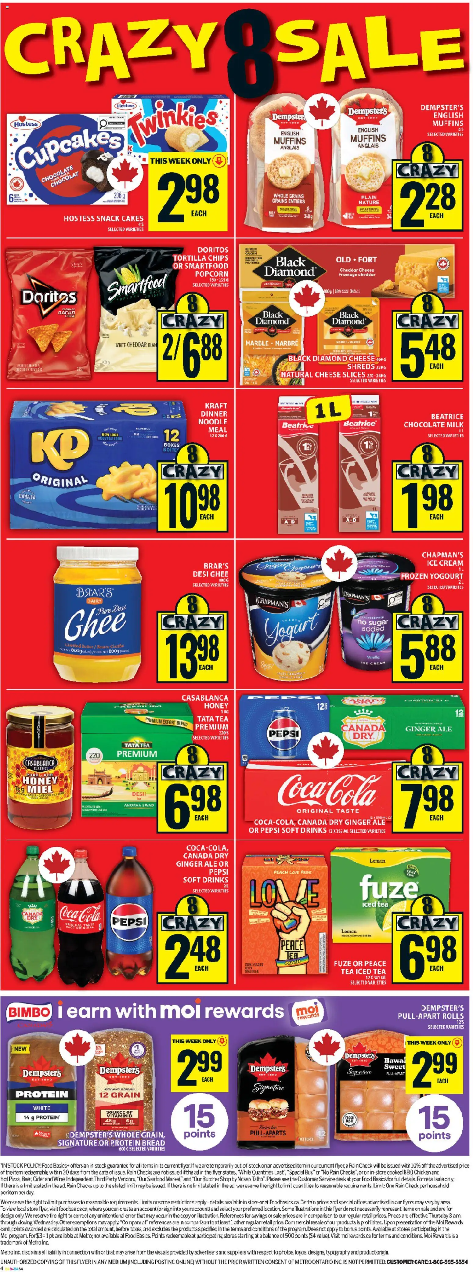 Food Basics flyer valid from 30.04.2026 | Page: 3 | Products: Milk, Cheese, Yogurt, Wine