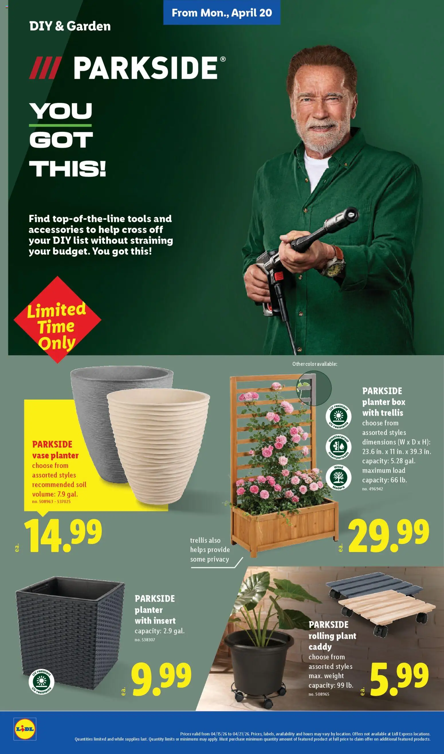 Lidl Weekly Ad - valid from 15.04.2026 | Page: 34 | Products: Box, Vase, Weight