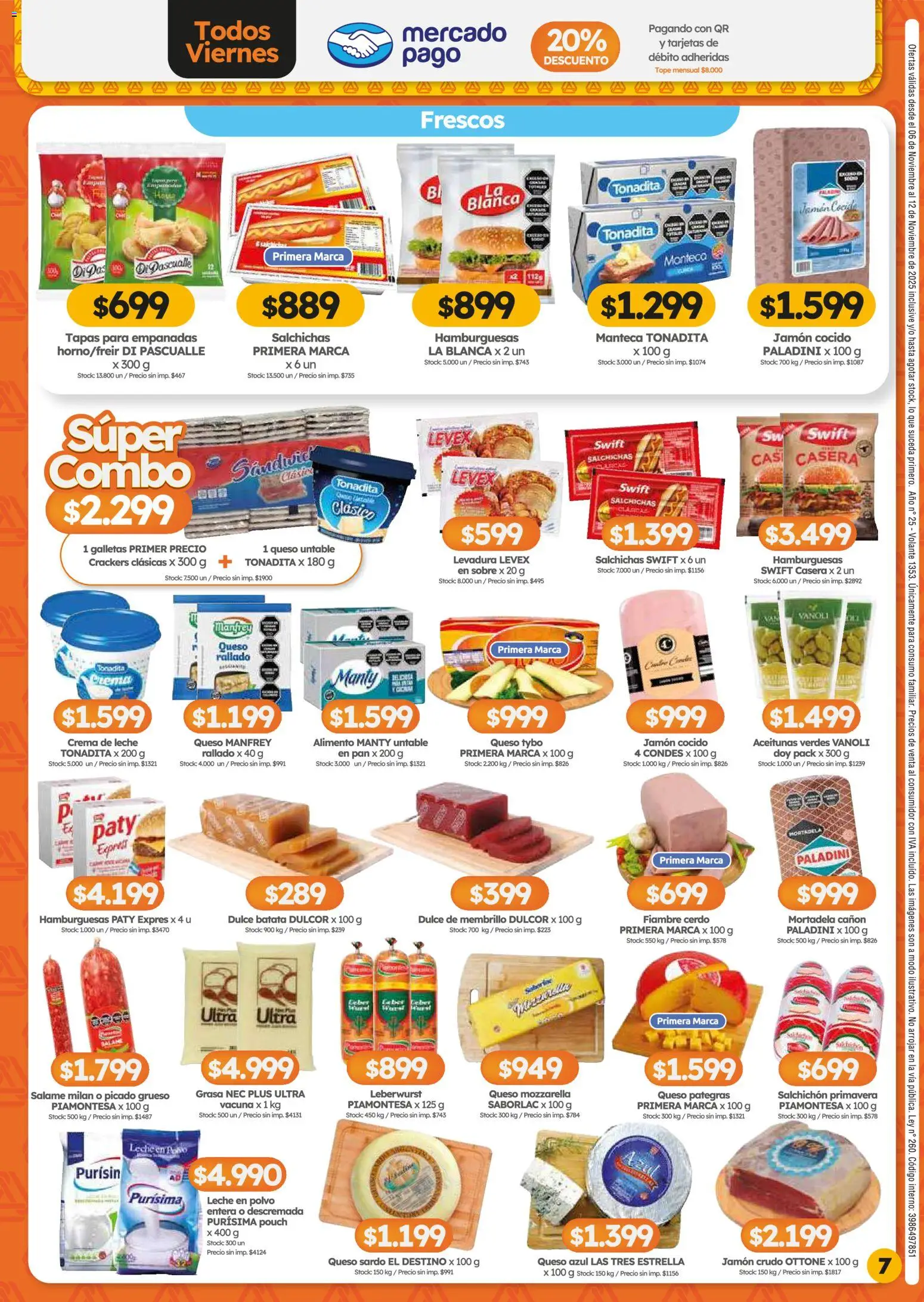 Cordiez ofertas │ válido desde el 06.11.2025 | Página: 7 | Productos: Sobre, Leche en polvo, Polvo, Crema