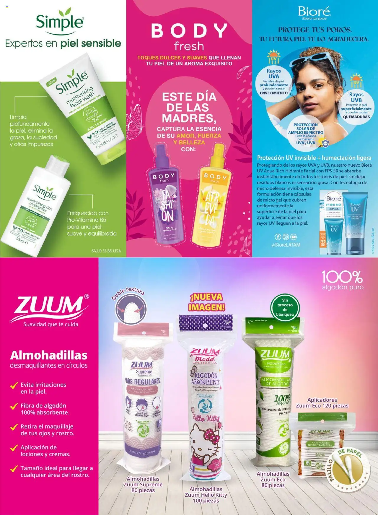 Nuevas ofertas de Chedraui válidas en toda la República Mexicana desde el 02.05.2025. ¡Encuentra las mejores ofertas en Chedraui folleto Vive Bella! | Página: 53 | Productos: Uva, Algodón, Body, Maquillaje