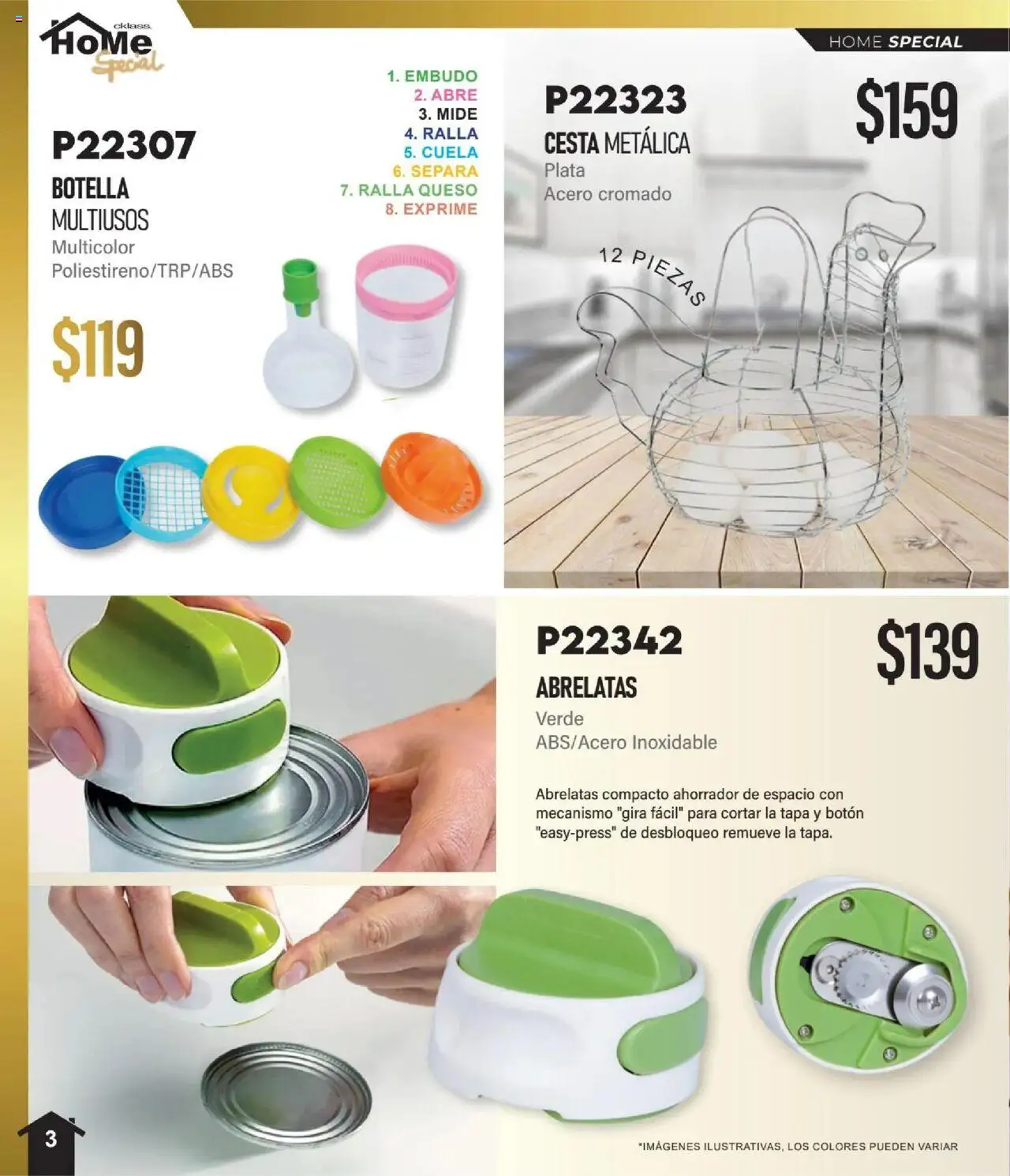 Nuevas ofertas de Cklass válidas en toda la República Mexicana desde el 01.10.2025. ¡Encuentra las mejores ofertas en Cklass - Catálogo Especial Home! | Página: 4 | Productos: Queso, Botella