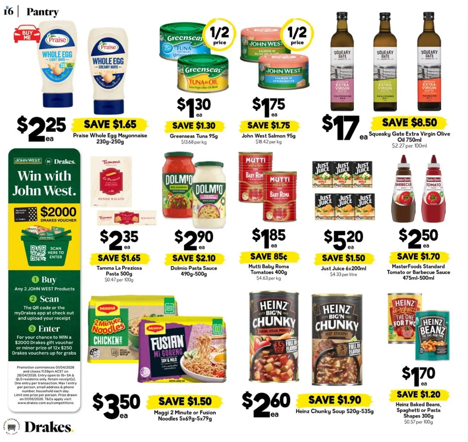 Drakes catalogue - valid from 15.04.2026 | Page: 16 | Products: Household, Oil, Beef, Phone