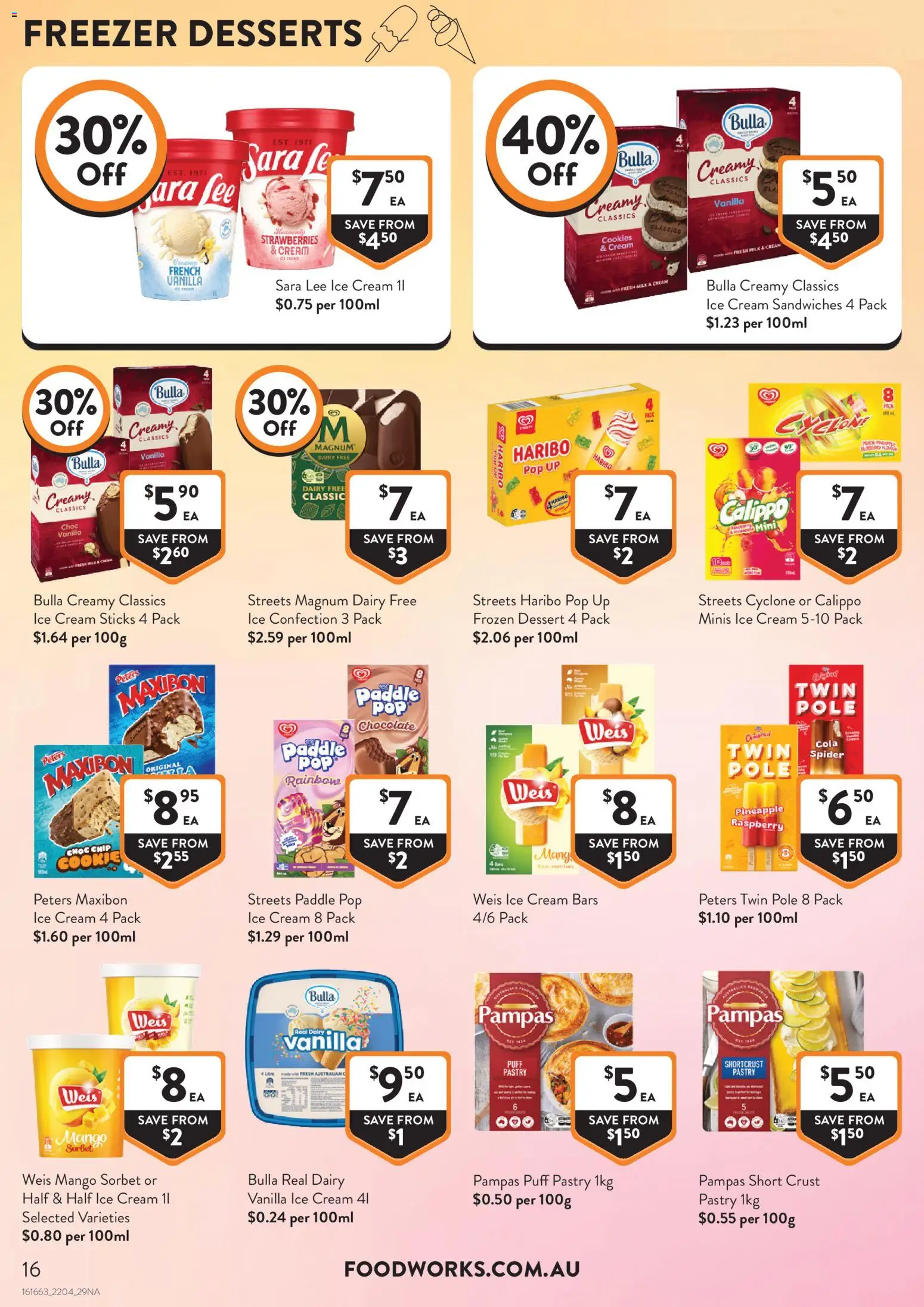 Foodworks catalogue - valid from 22.04.2026 | Page: 16 | Products: Dairy, Chocolate, Cream, Raspberry