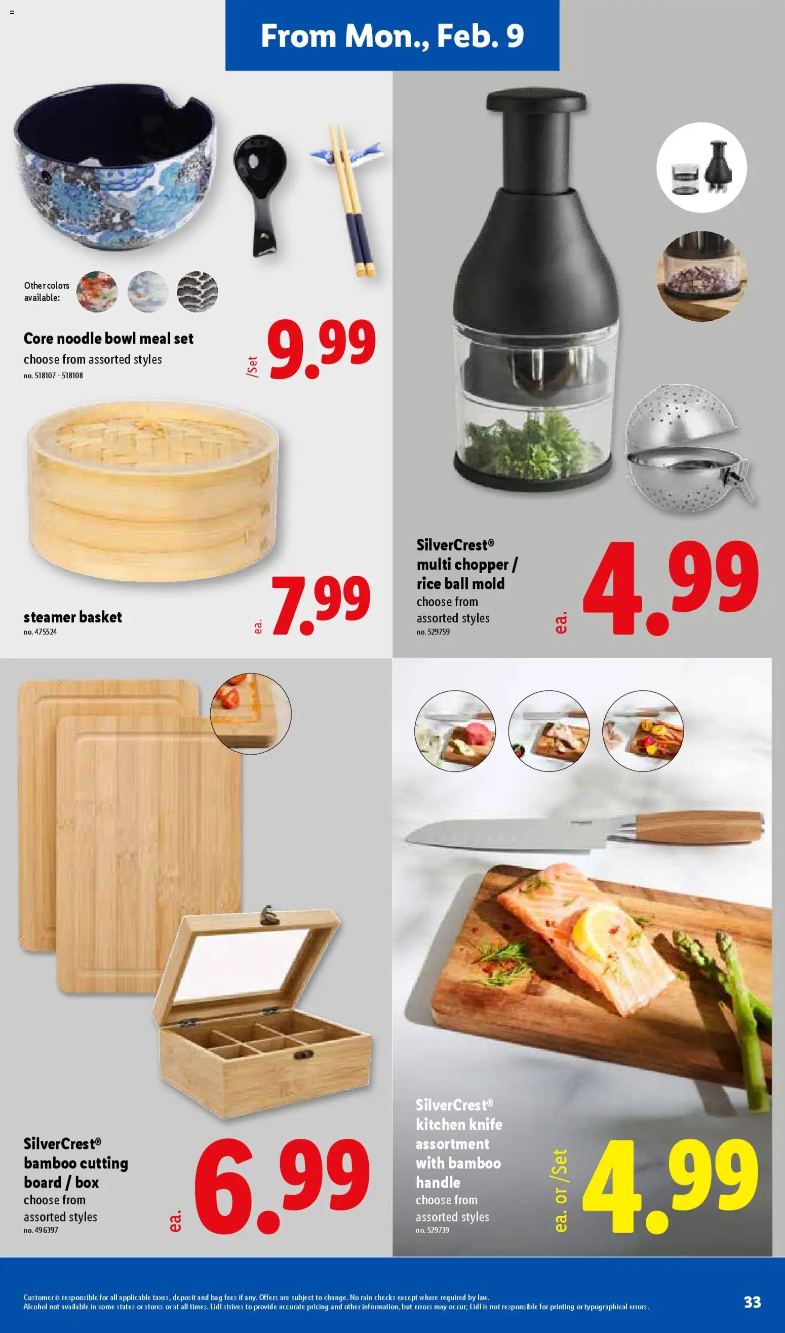 Lidl Weekly Ad - valid from 04.02.2026 | Page: 33 | Products: Box, Basket, Steamer, Bag