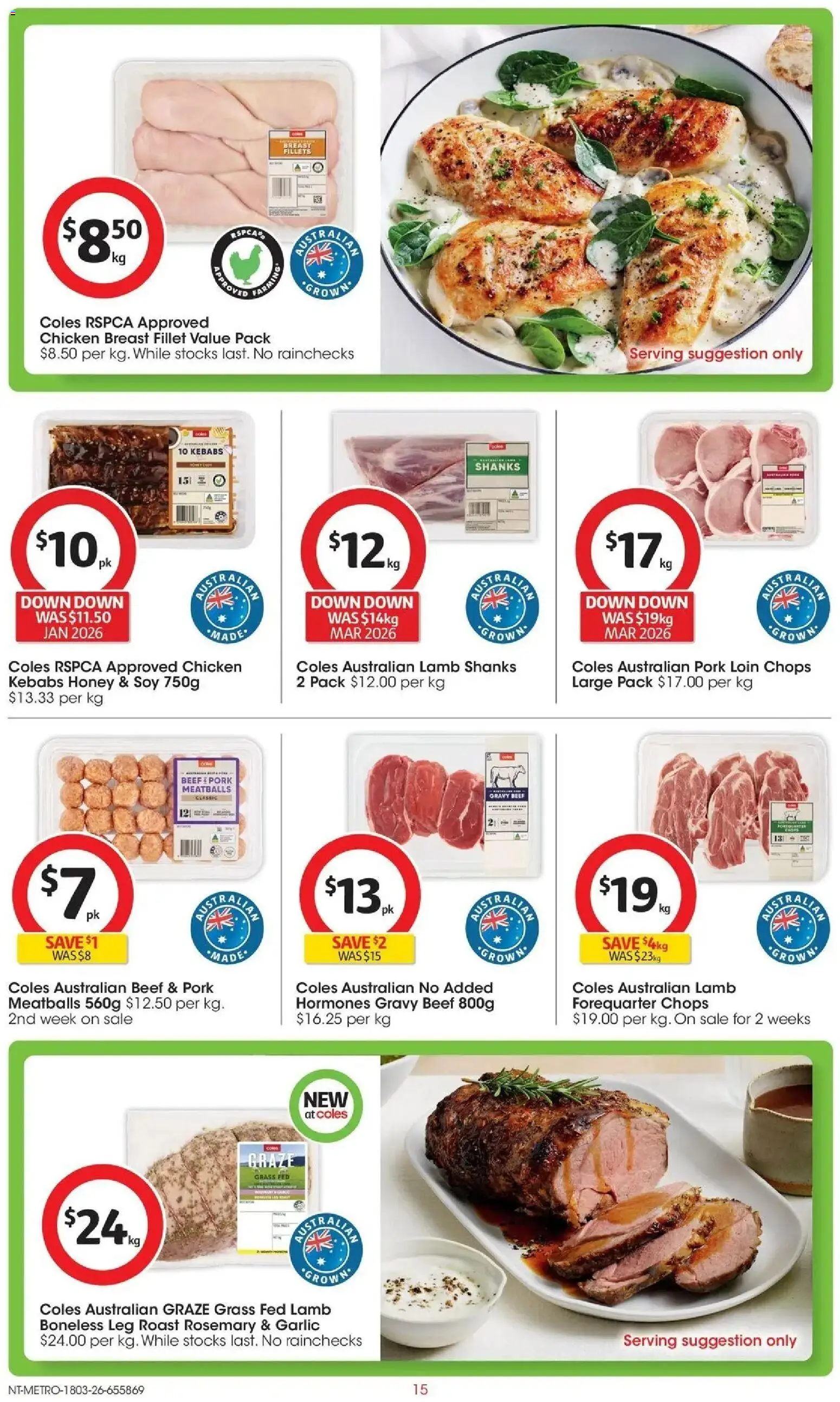 Coles catalogue - valid from 17.03.2026 | Page: 15 | Products: Grass, Honey, Beef, Garlic