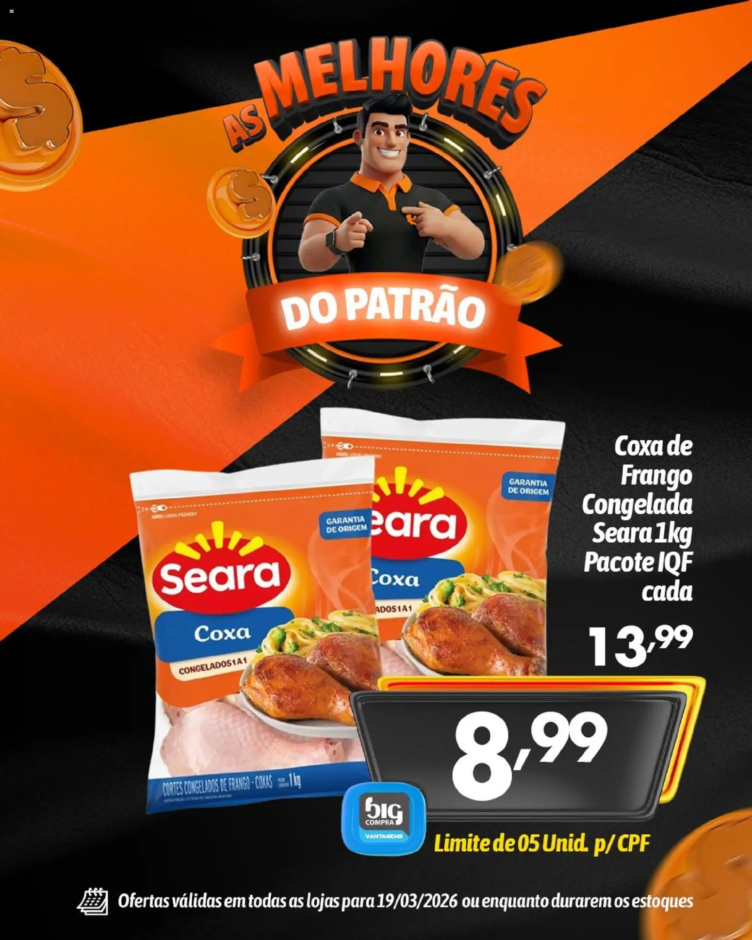 Big Compra Folheto - válido de 19.03.2026 | Página: 1 | Produtos: Coxa de frango, Frango