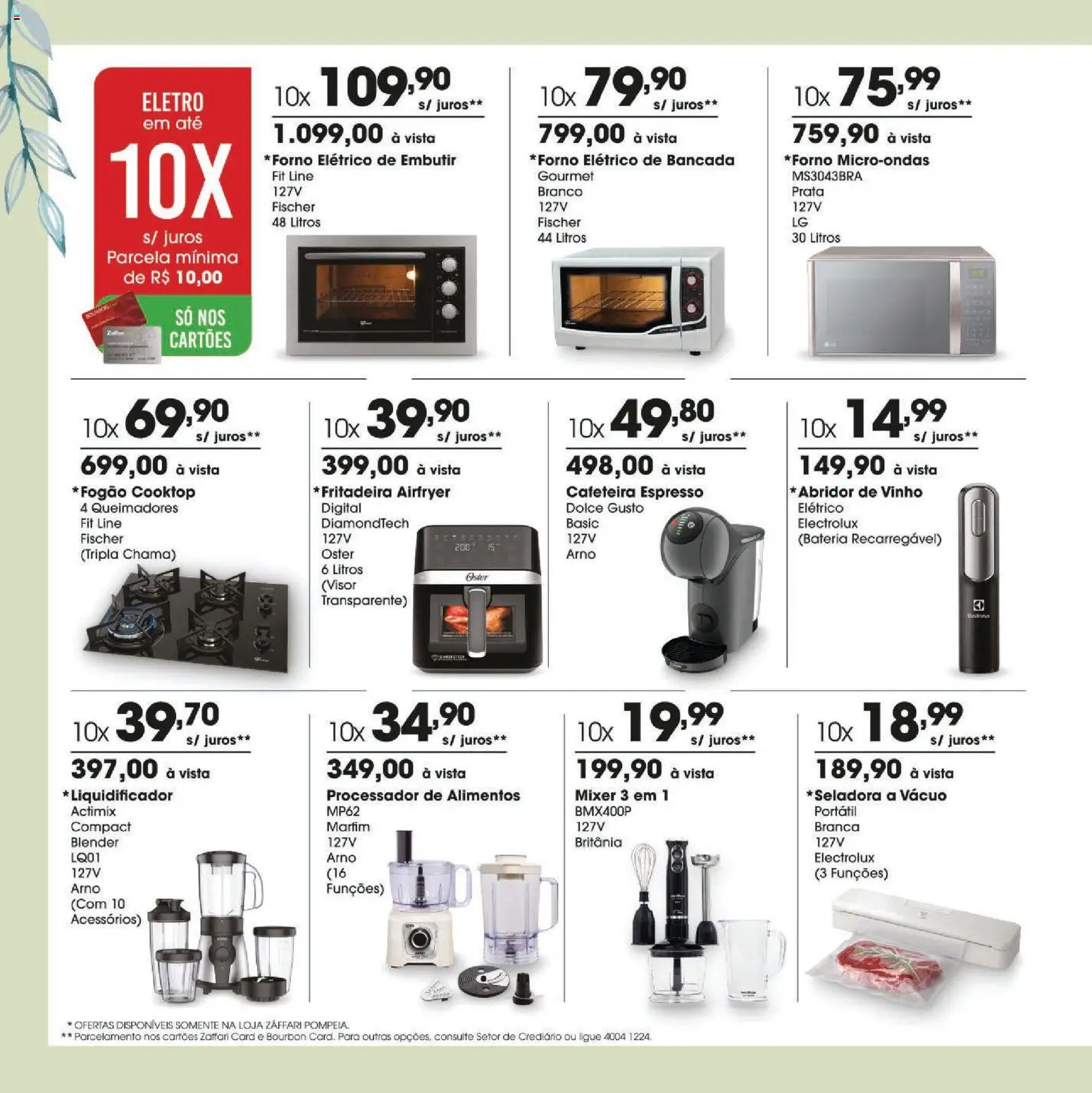 Zaffari Folheto - válido de 24.04.2026 | Página: 8 | Produtos: Abridor, Bancada, Processador, Vinho