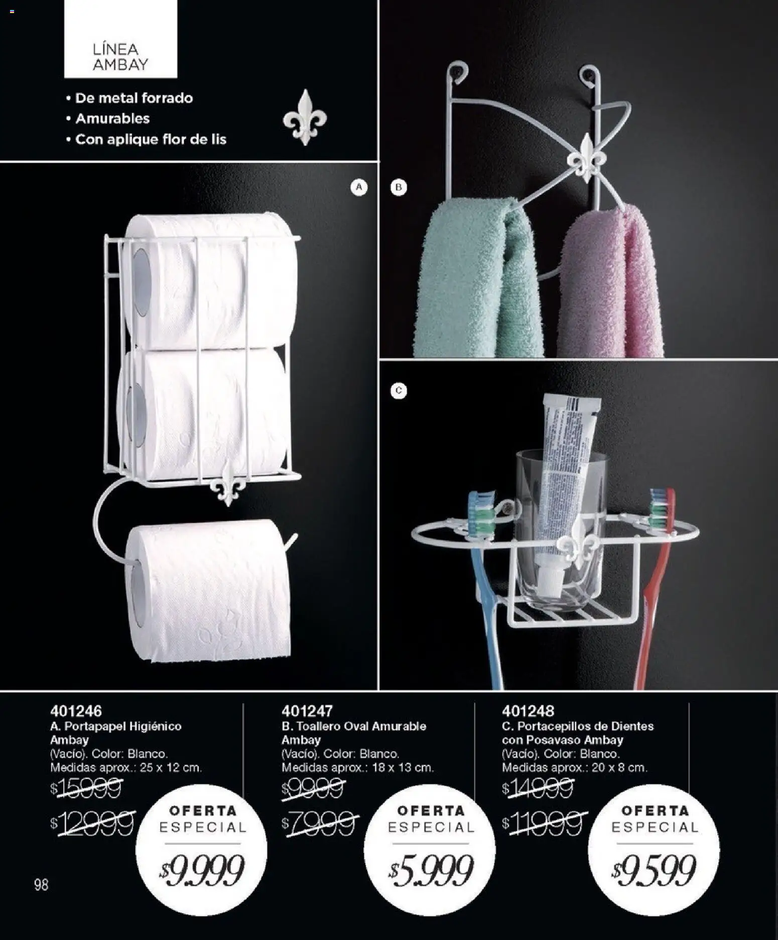 Violetta catálogo │ válido desde el 01.02.2026 | Página: 98 | Productos: Toallero