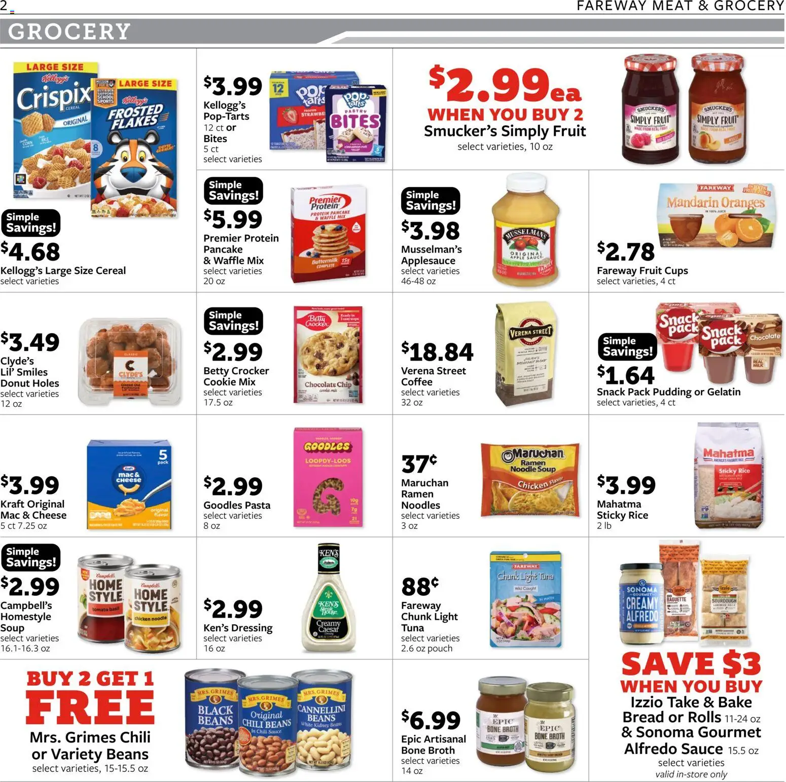 Fareway Weekly Ad - valid from 06.04.2026 | Page: 2 | Products: Corn, Milk, Bread, Juice