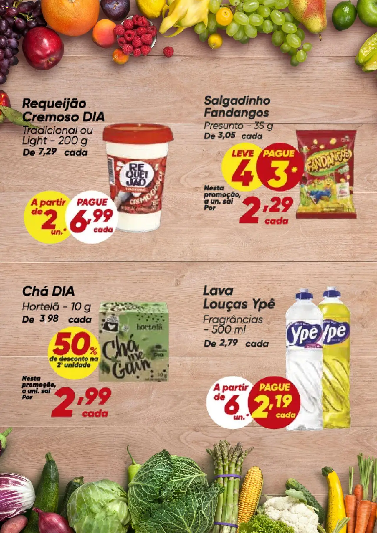 Dia Folheto - válido de 04.08.2025 | Página: 4 | Produtos: Hortelã, Presunto, Chá, Requeijão