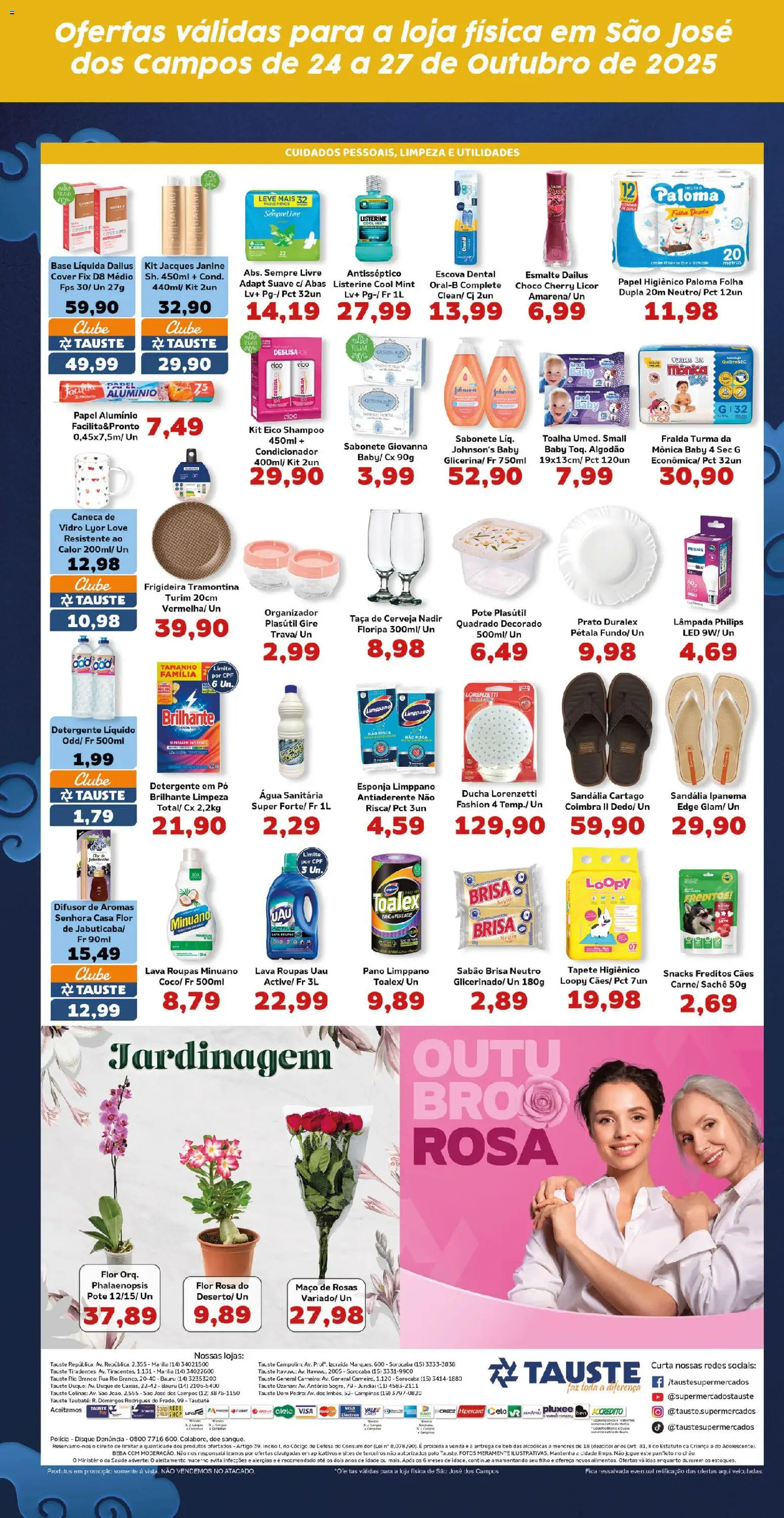 Tauste Folheto - válido de 24.10.2025 | Página: 5 | Produtos: Pó, Detergente, Tapete, Sabonete