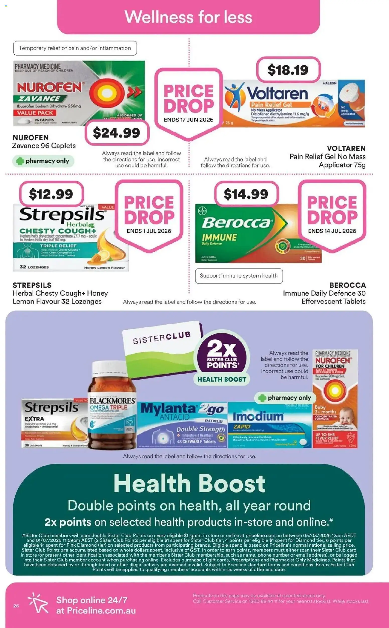Priceline Pharmacy catalogue - valid from 23.04.2026 | Page: 26 | Products: Diamond, Water, Lemon, Herbal