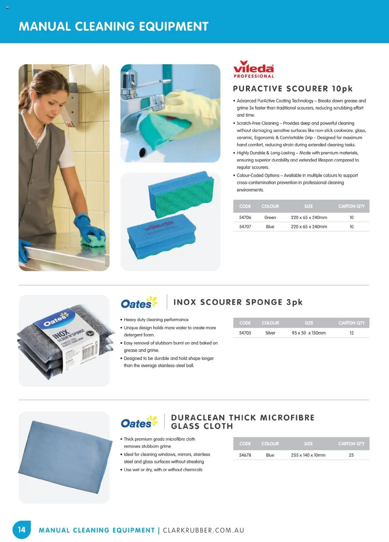 Clark Rubber catalogue - valid from 05.05.2025 | Page: 14 | Products: Cloth, Ergonomic, Water, Sponge