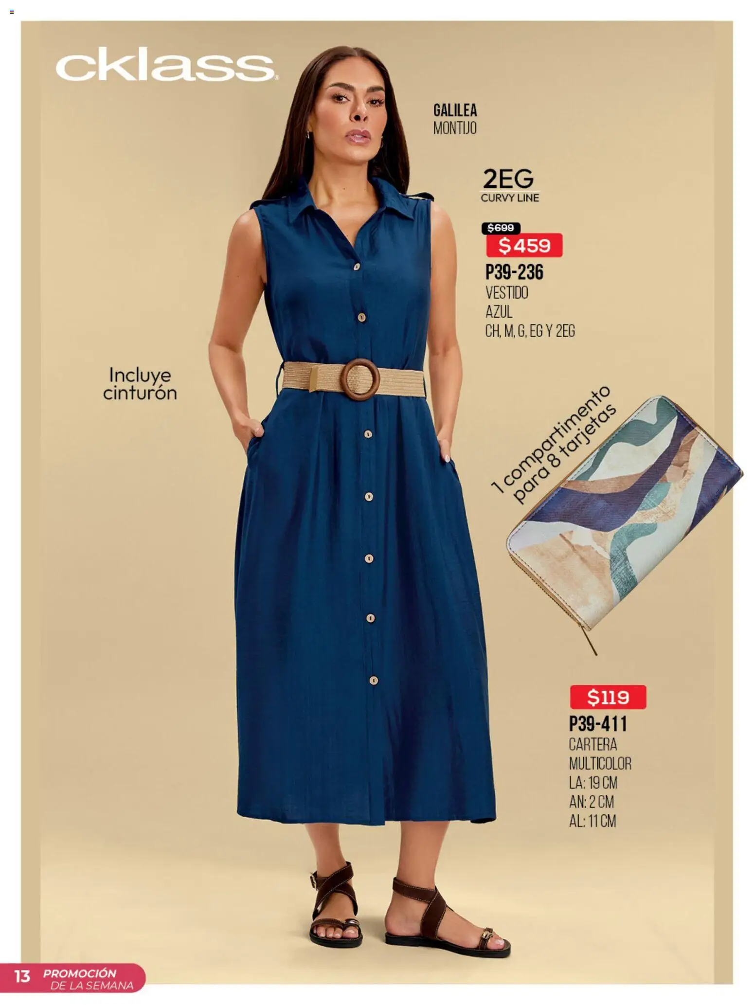 Nuevas ofertas de Cklass válidas en toda la República Mexicana desde el 30.03.2026. ¡Encuentra las mejores ofertas en Cklass catálogo Promo semanal! | Página: 14 | Productos: Cinturón, Vestido