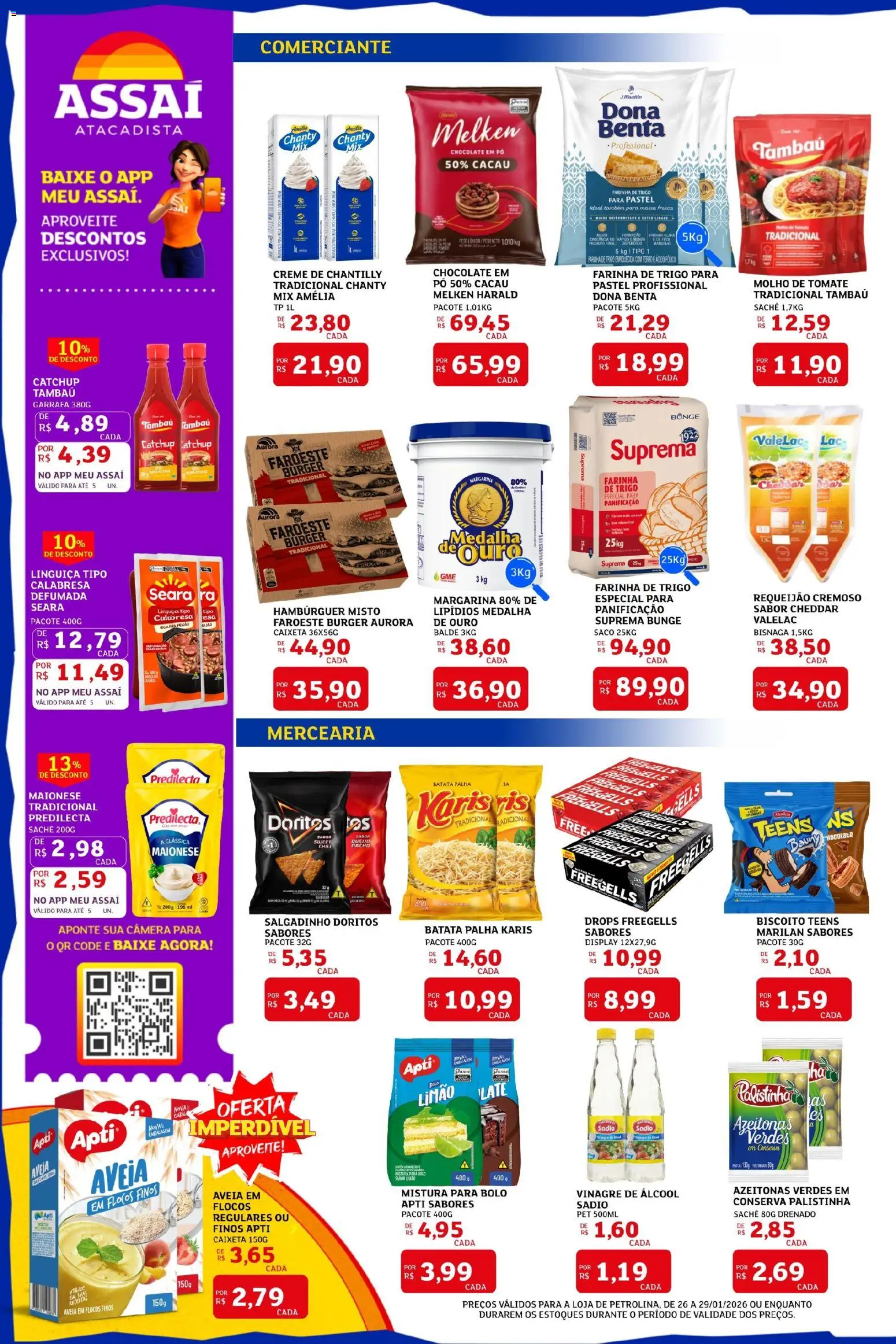 Assaí Atacadista Folheto - válido de 26.01.2026 | Página: 2 | Produtos: Cheddar, Creme, Batata, Maionese