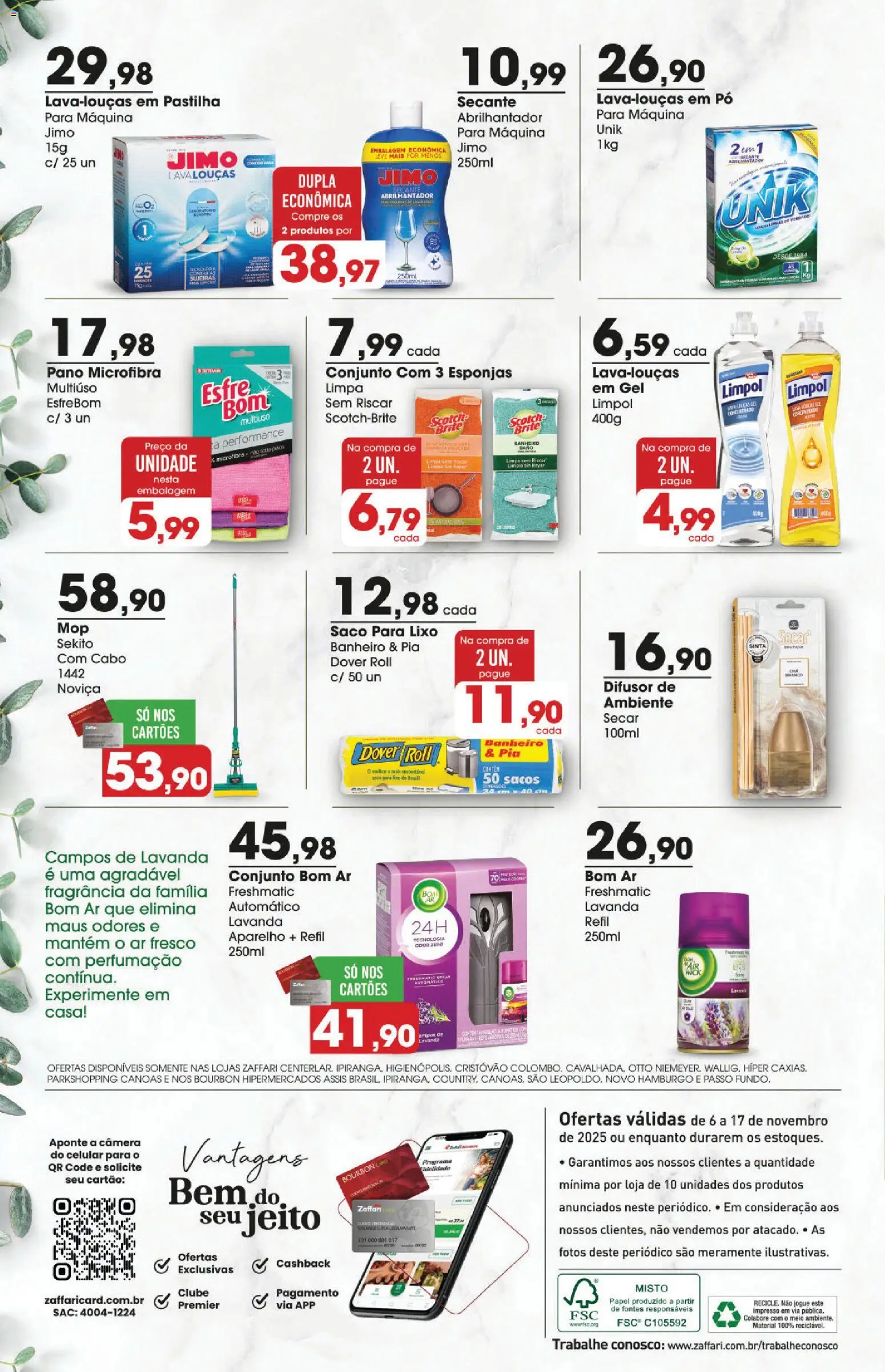 Zaffari Folheto - válido de 06.11.2025 | Página: 6 | Produtos: Fragrância, Pó, Abrilhantador, Pia