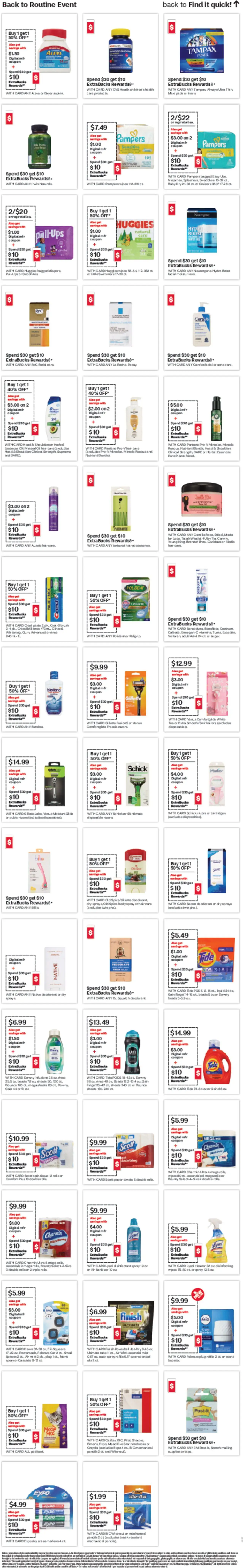CVS Pharmacy Weekly Ad - CT - valid from 03.08.2025 | Page: 19 | Products: Bath, Deodorant, Pads, Sheet