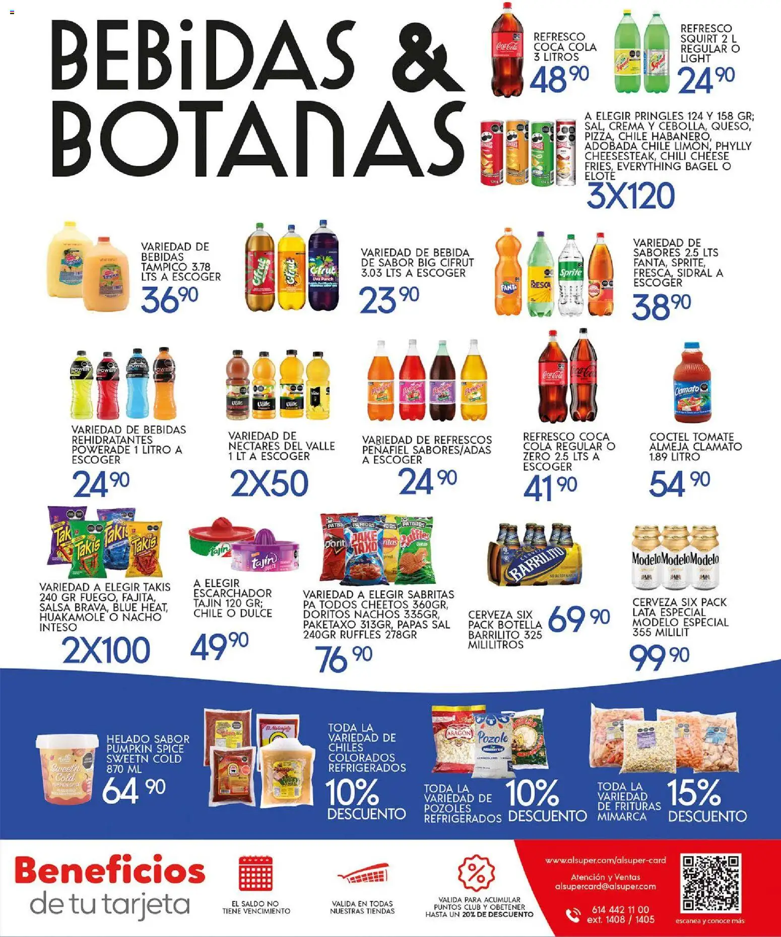 Nuevas ofertas de Alsuper válidas en toda la República Mexicana desde el 31.10.2025. ¡Encuentra las mejores ofertas en Alsuper folleto Zacatecas! | Página: 7 | Productos: Refresco, Tomate, Uva, Botella