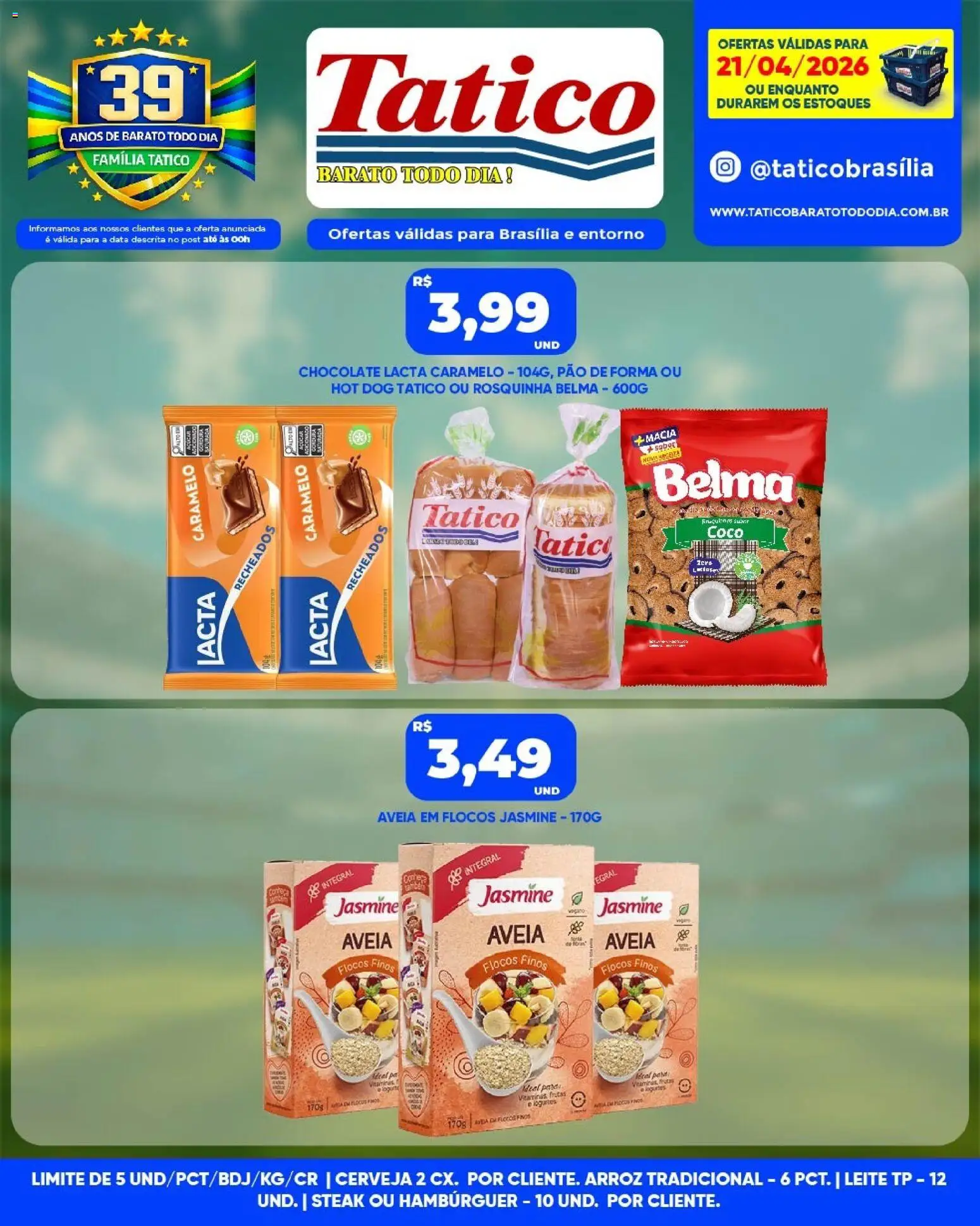 Tatico Folheto - válido de 21.04.2026 | Página: 4 | Produtos: Coco, Cerveja, Pão de forma, Rosquinha